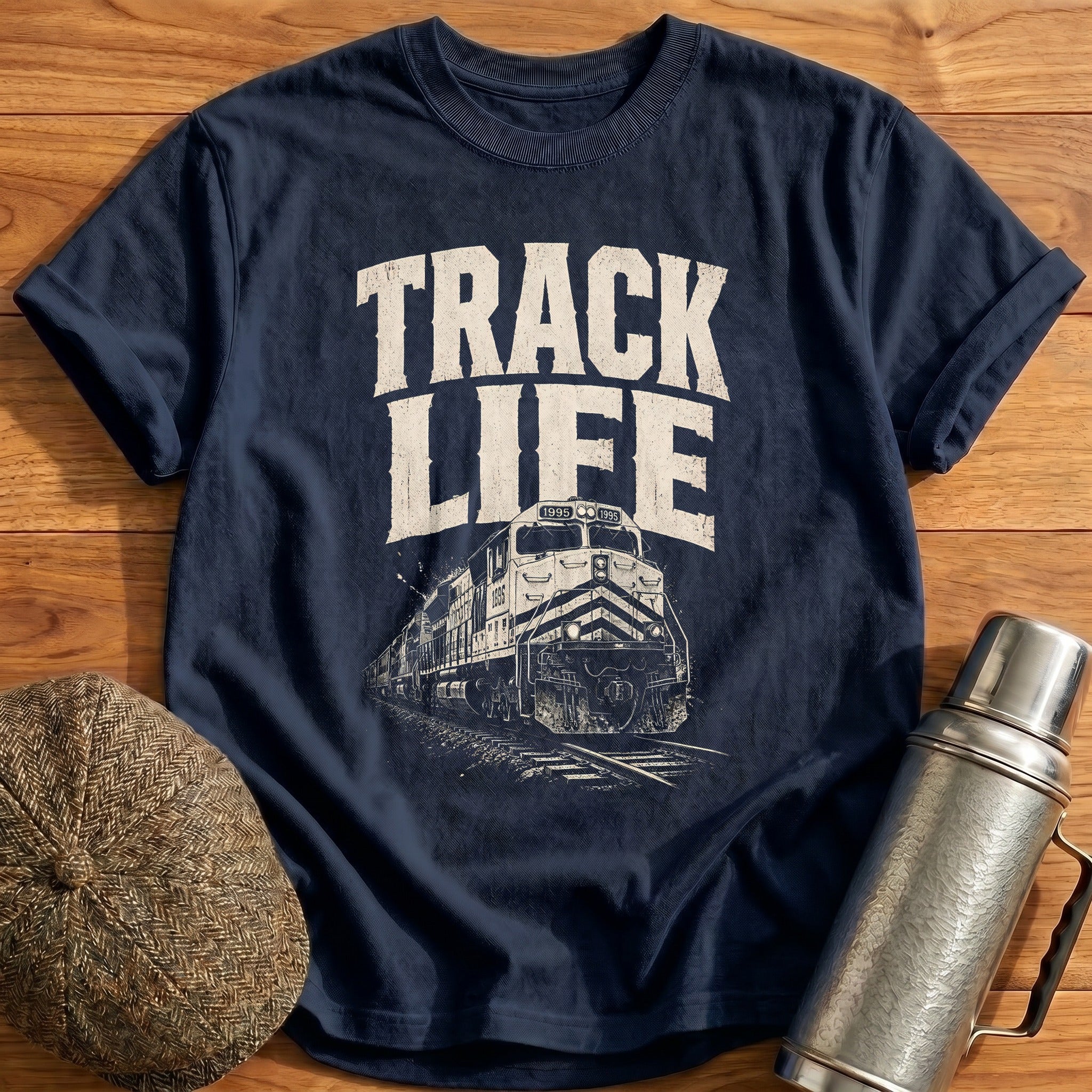 Track Life T-Shirt - Navy