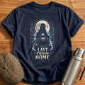Train Home Steampunk Cat Gothic - Navy