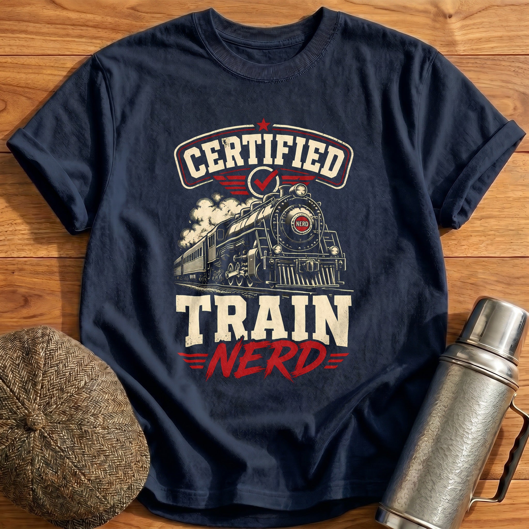 Train Nerd 76 T-Shirt - Navy