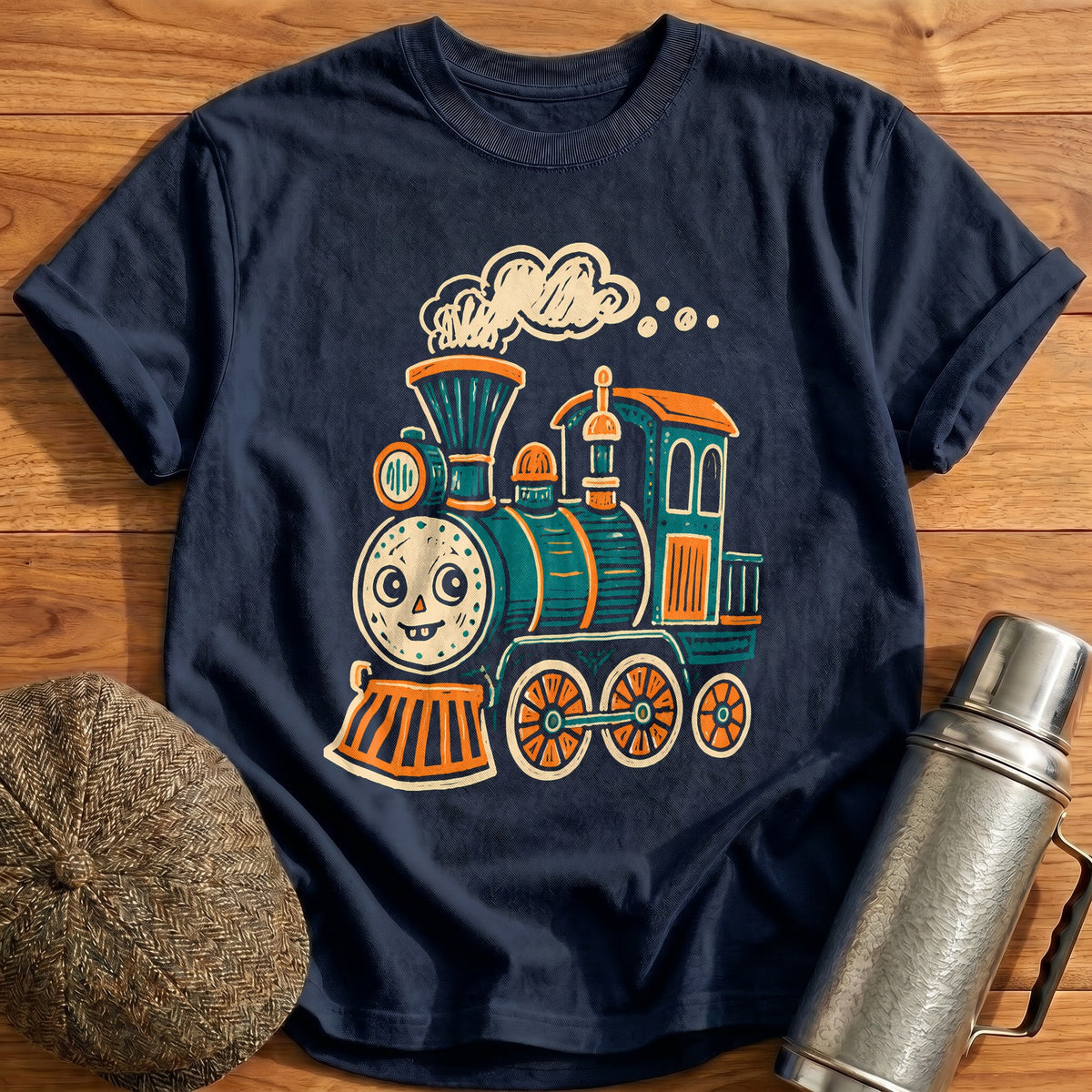 Ugly Doodle Train 29 T-Shirt - Navy