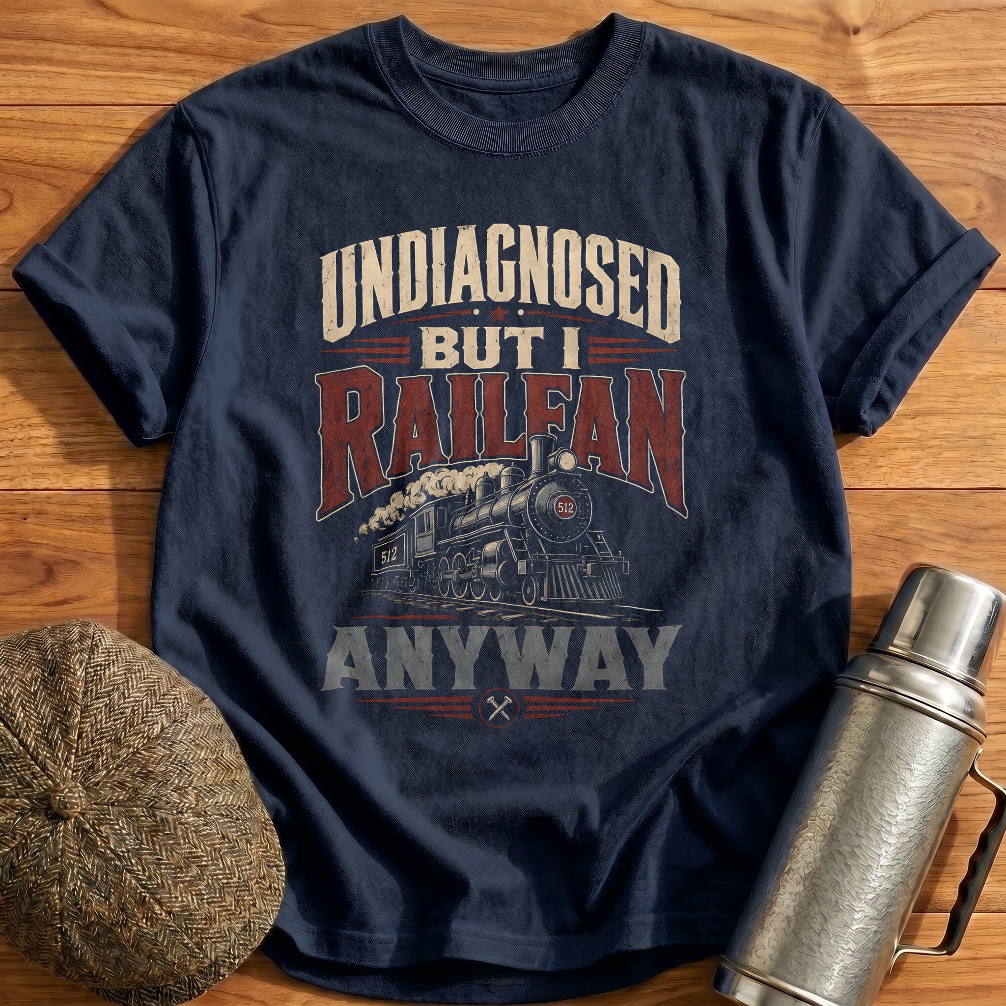 Undiagnosed But I Railfan Anyway Train Enthusiast - Navy