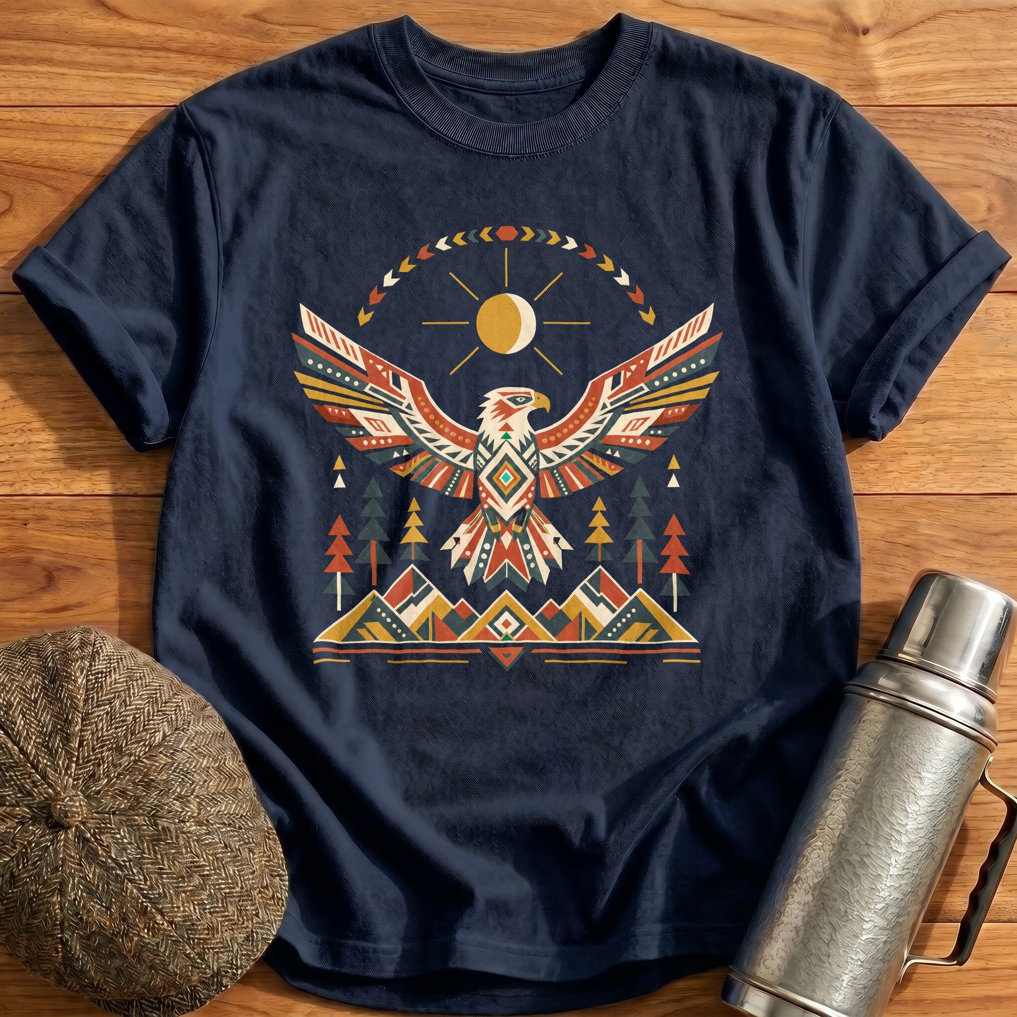 Wings & Compass T-Shirt - Navy