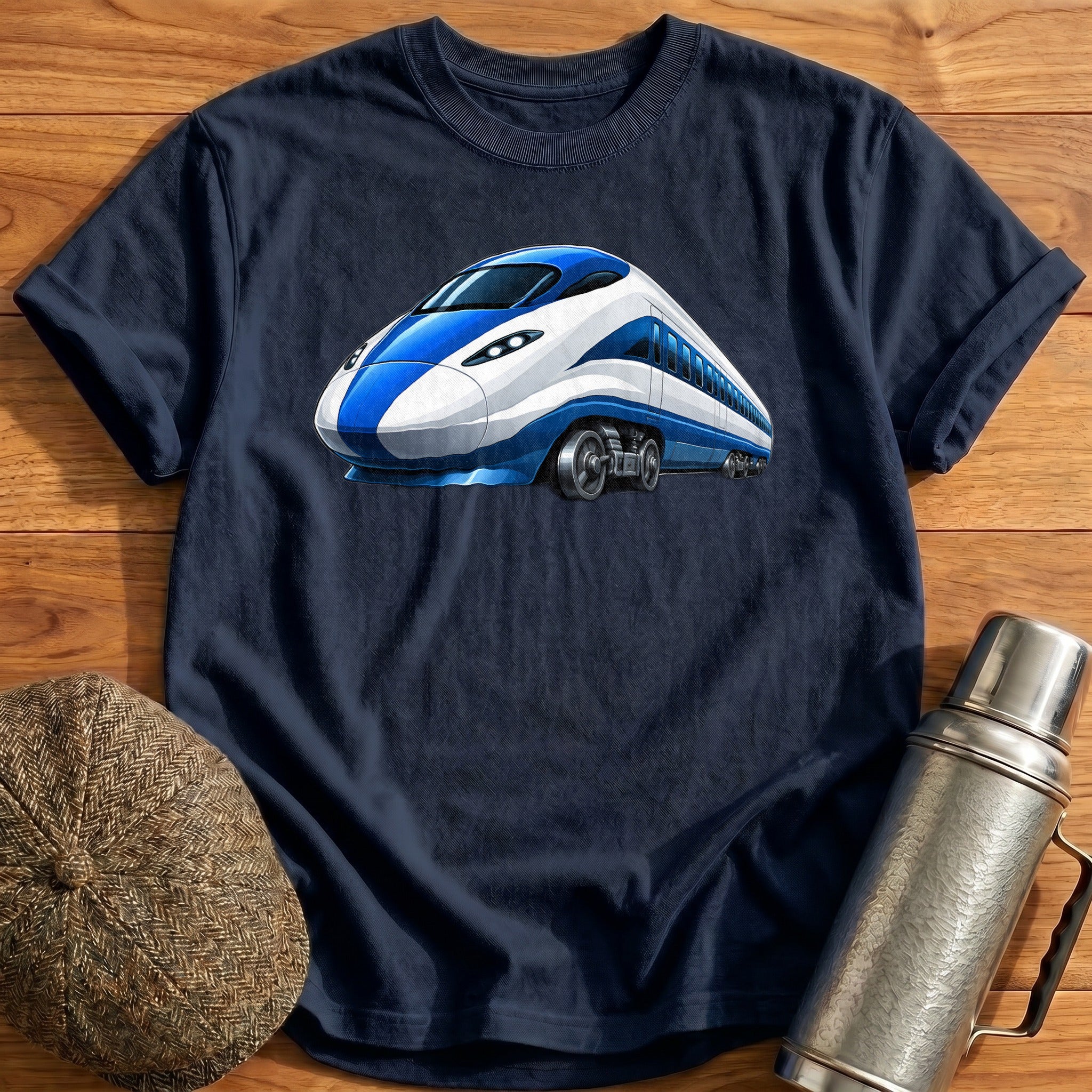 Bullettrain Front34 T-Shirt - Navy