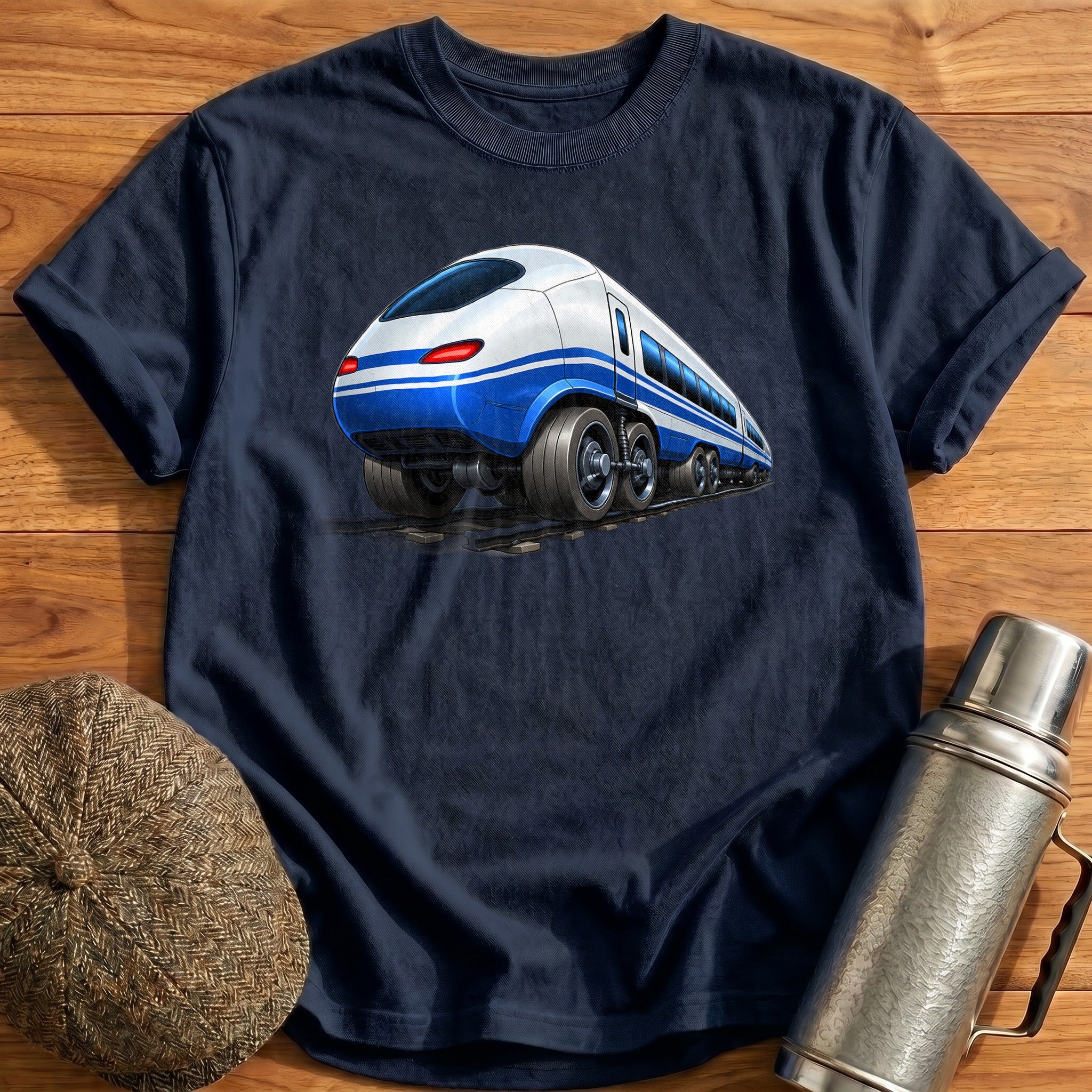 Bullettrain Rear34 T-Shirt - Navy