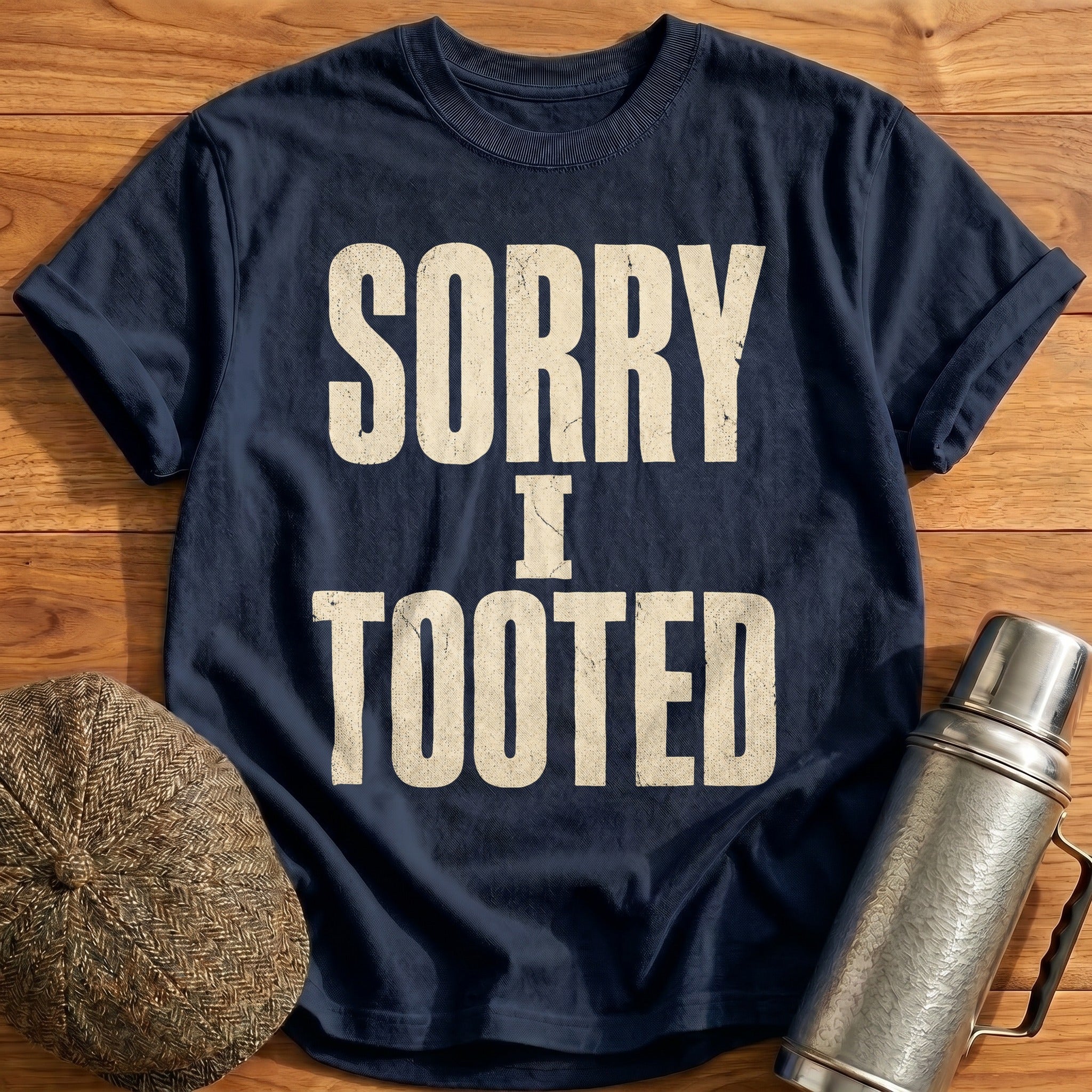 Sorry I Tooted II T-Shirt - Navy
