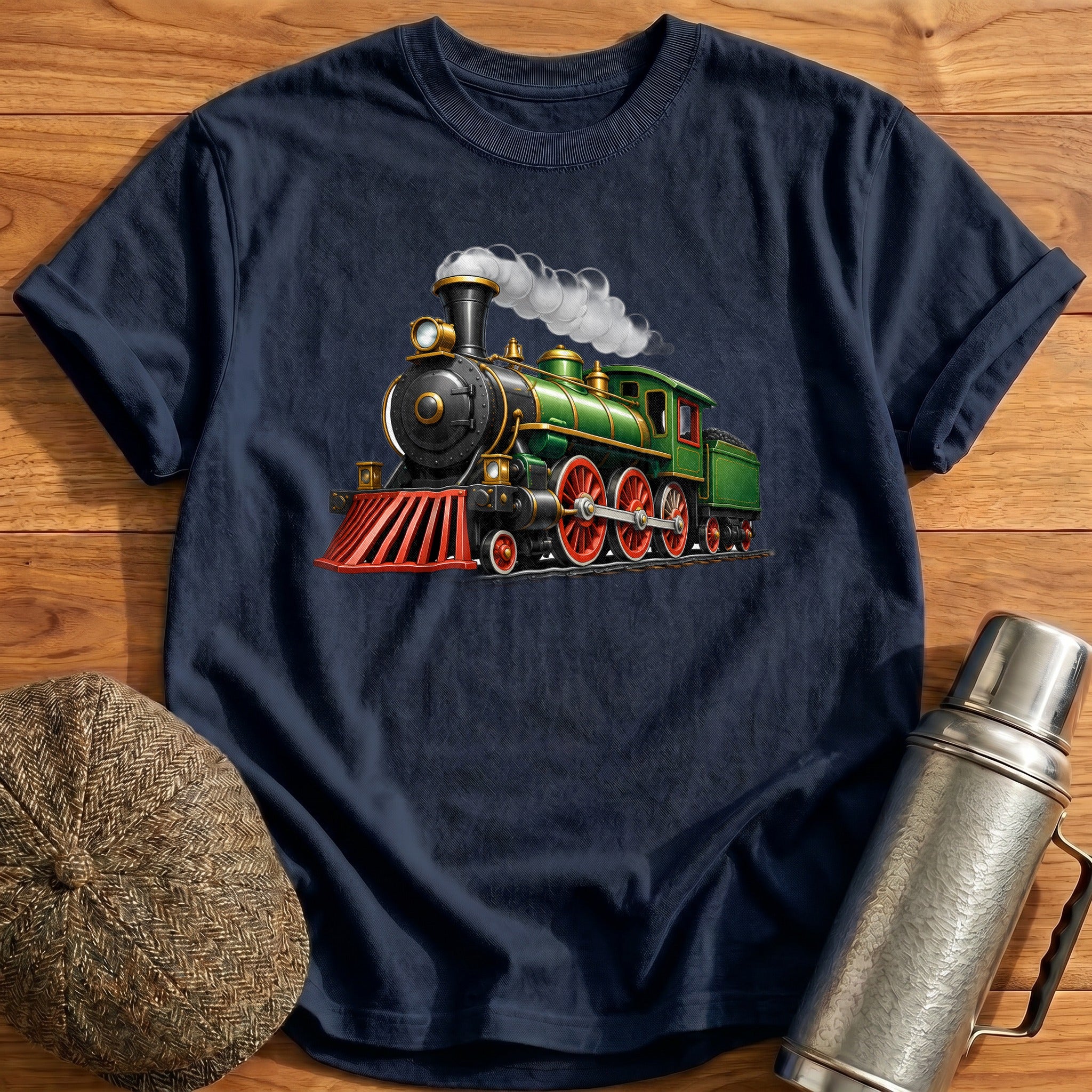 Steamloco Front34 T-Shirt - Navy