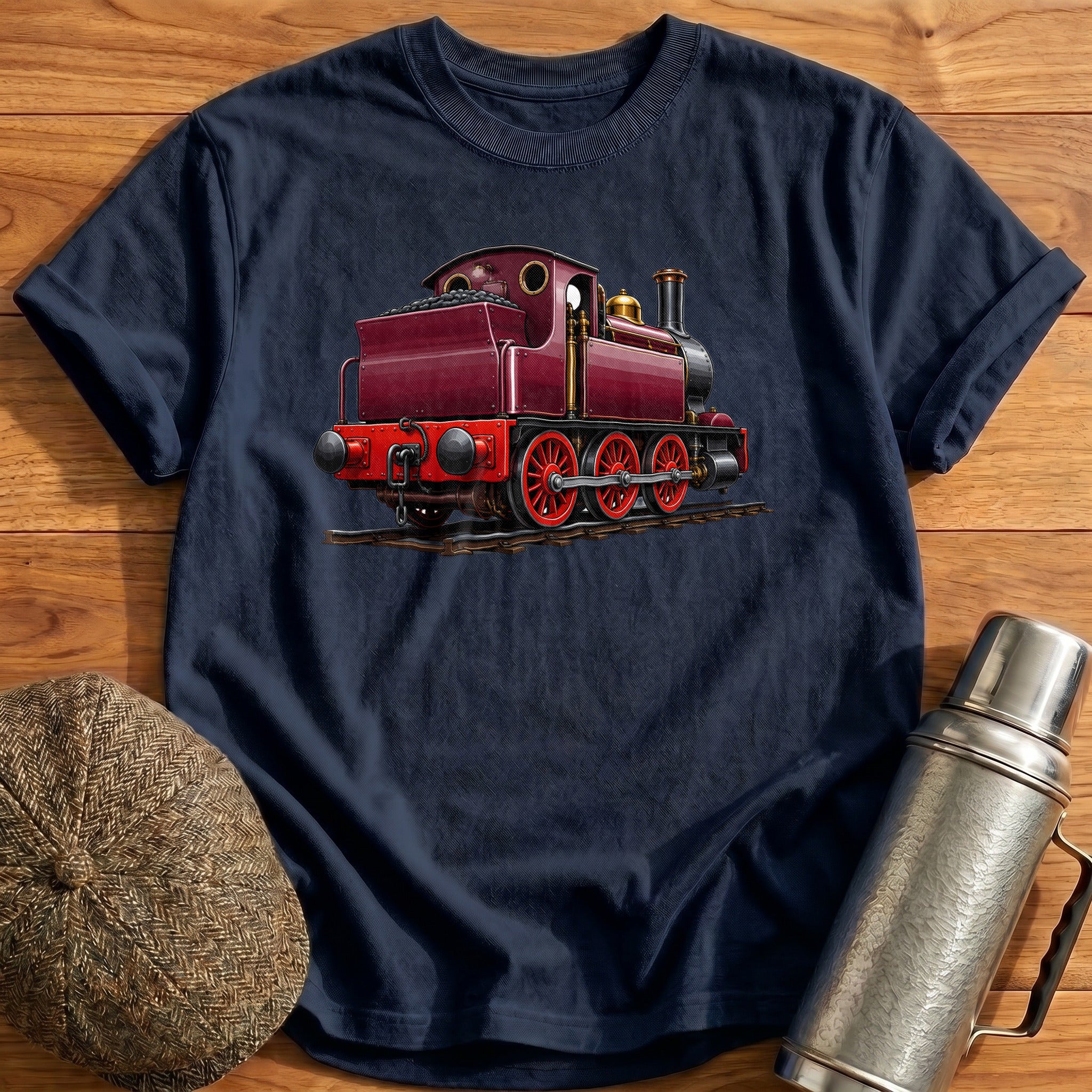 Tankengine Rear34 T-Shirt - Navy