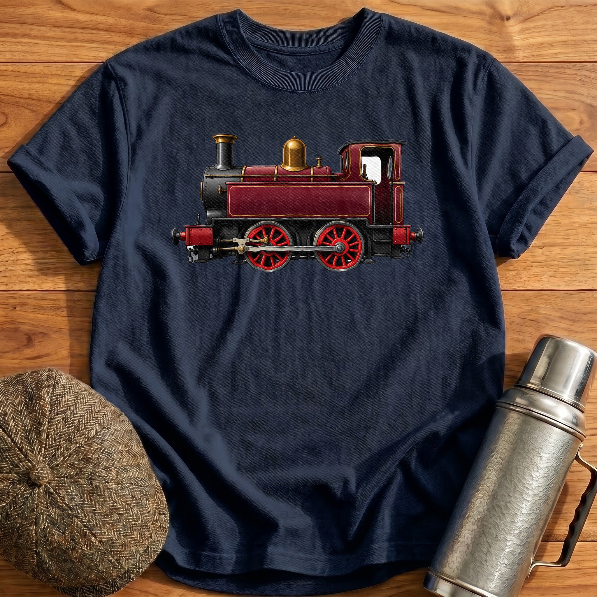 Tankengine Side T-Shirt - Navy