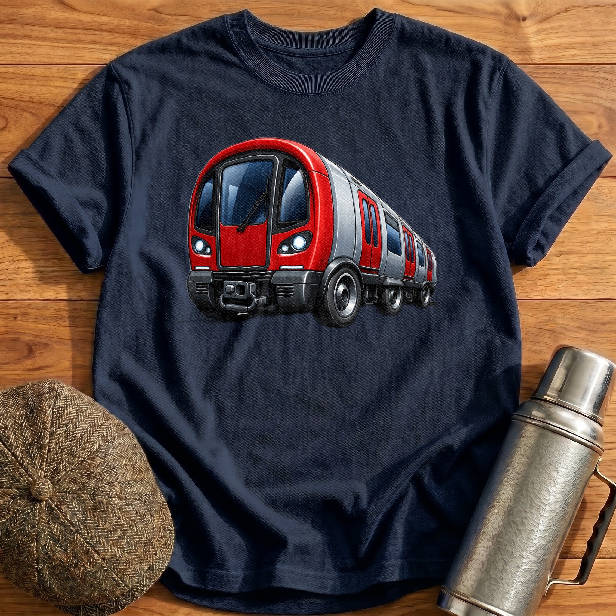 Tubetrain Front34 T-Shirt - Navy
