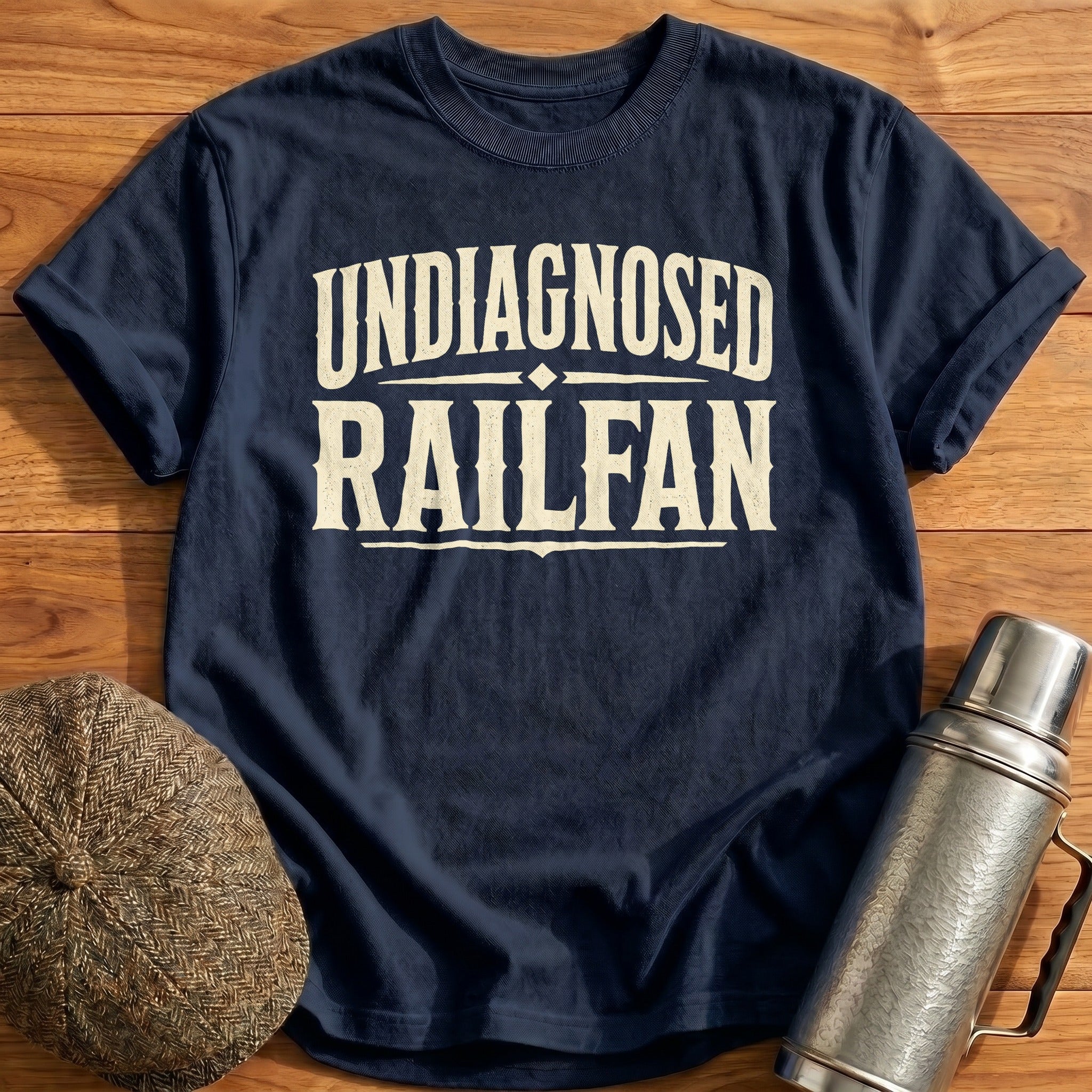 Undiagnosed Railfan Type T-Shirt - Navy