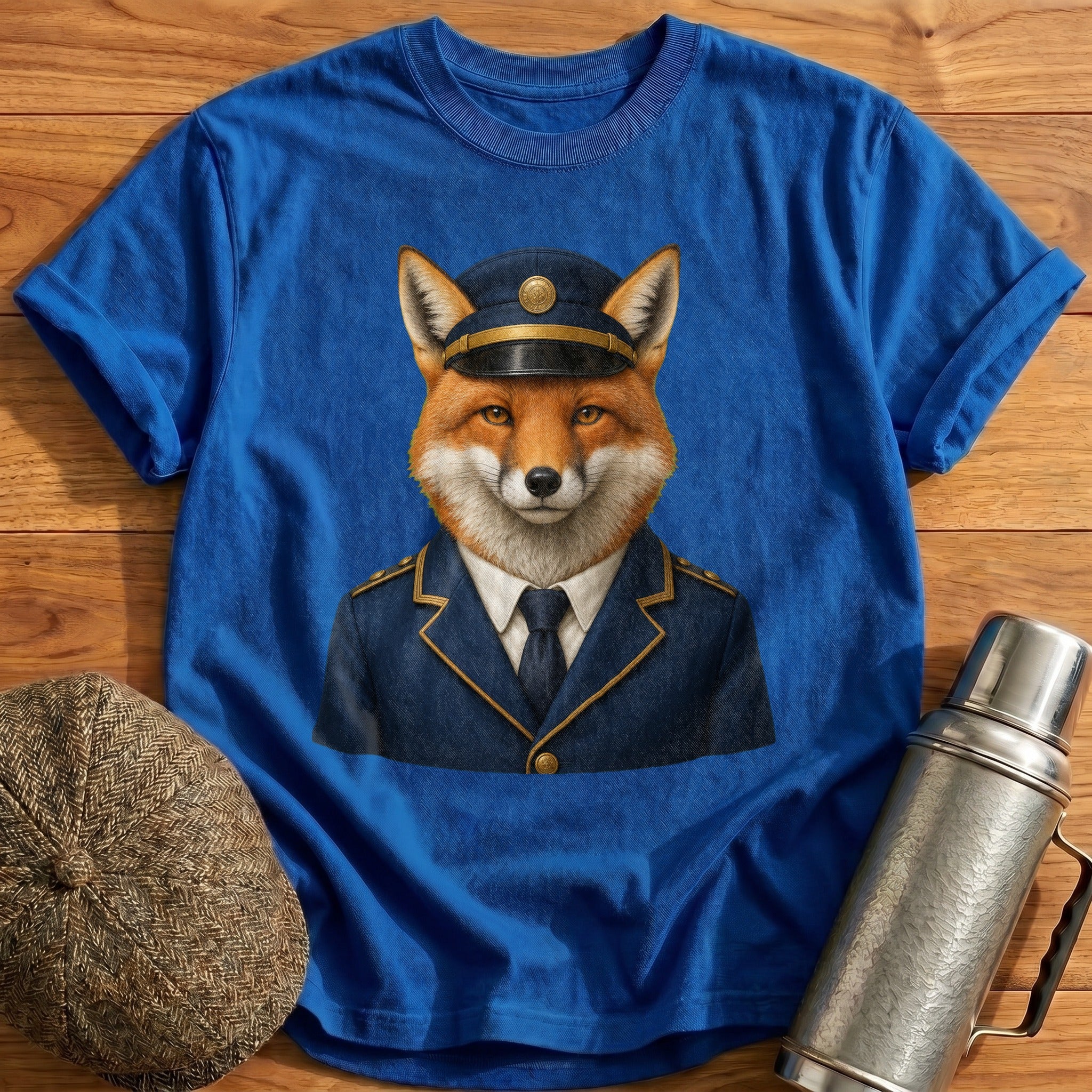 Red Fox Stationmaster T-Shirt - Royal