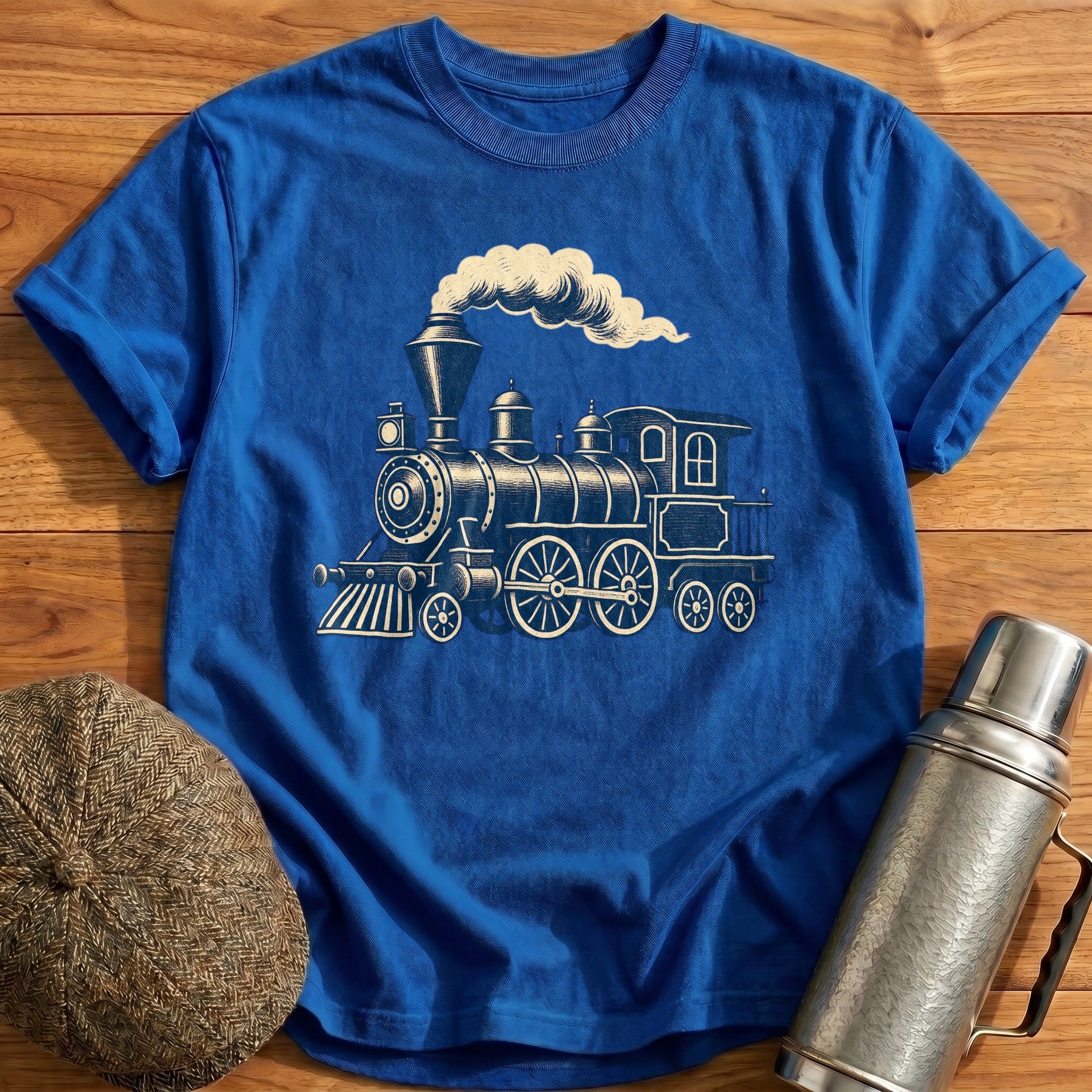 Steam Locomotive T-Shirt - Royal