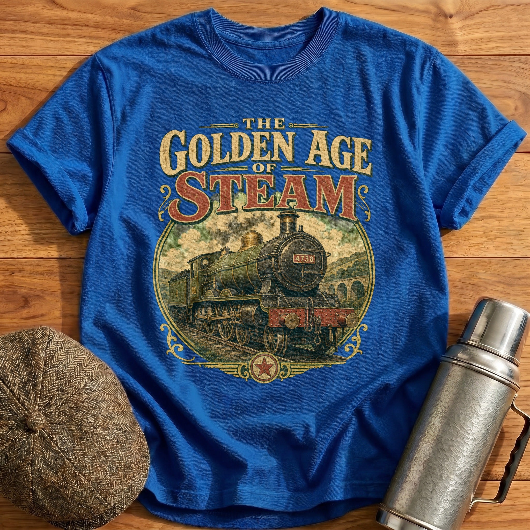 The Golden Age of Steam T-Shirt - Royal