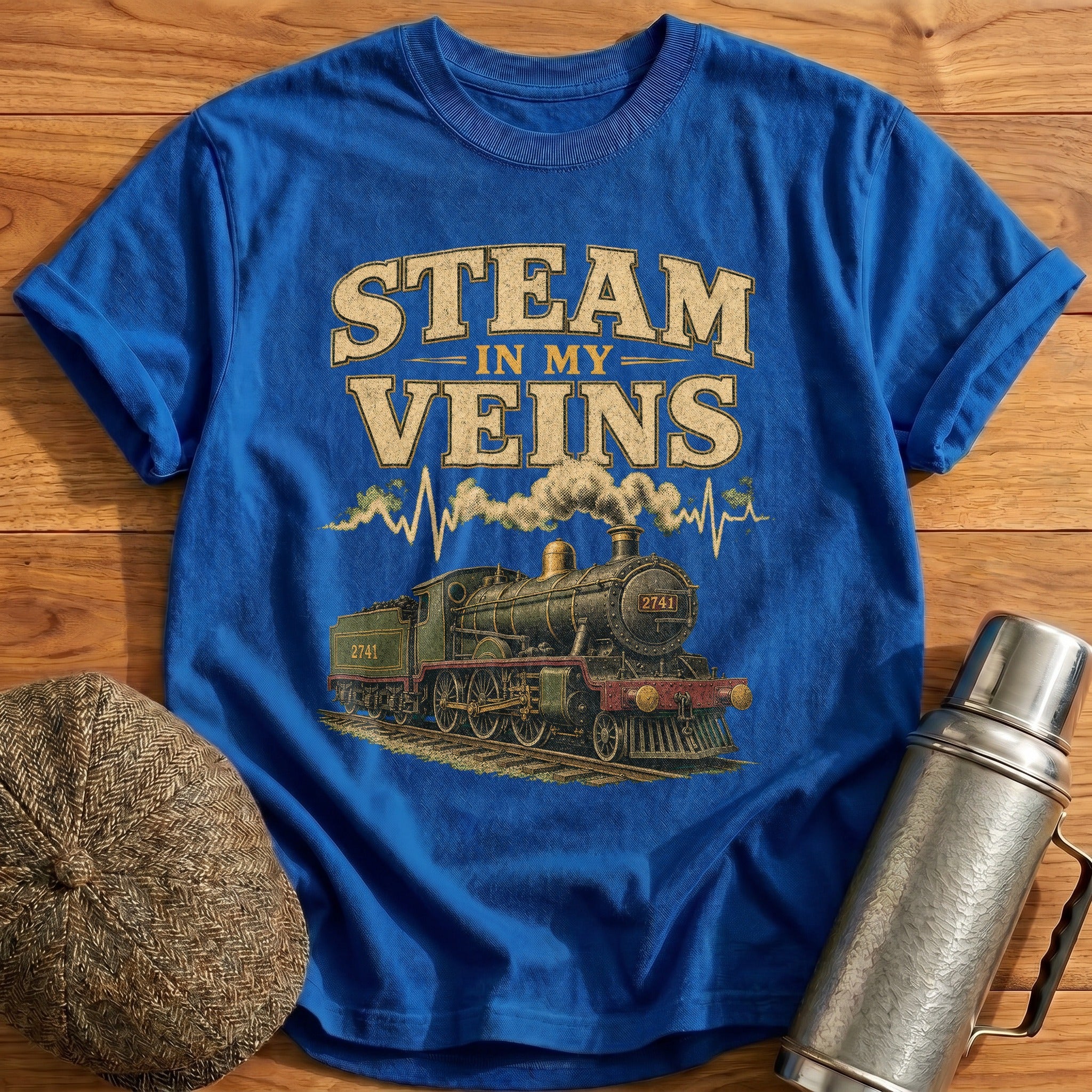 Steam in my Veins T-Shirt - Royal