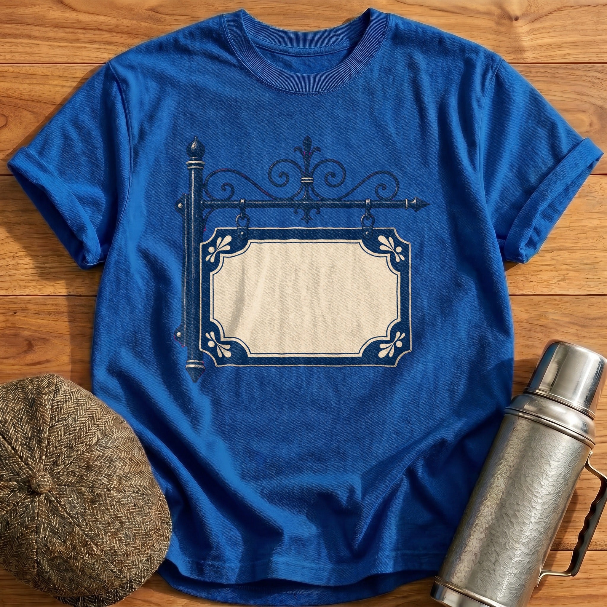 Enamel Station Sign T-Shirt - Royal