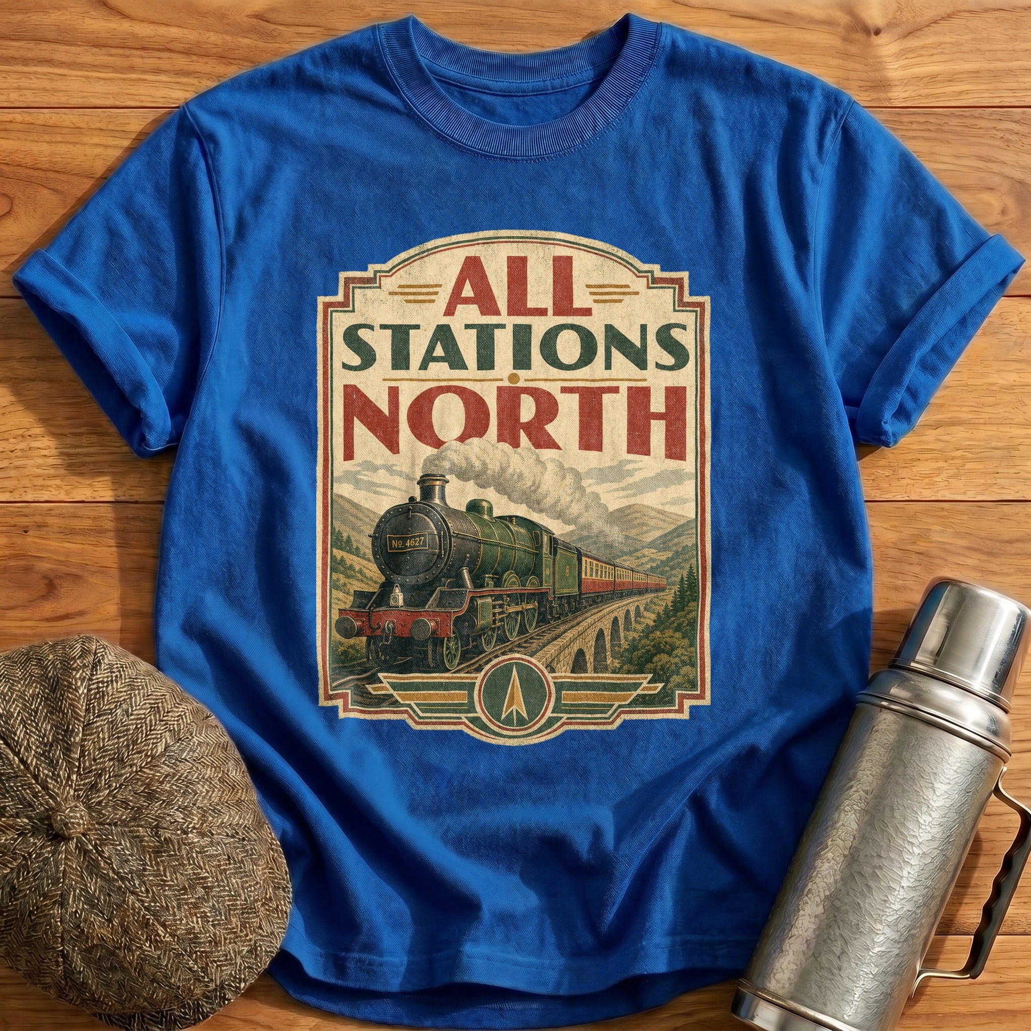 All Stations North T-Shirt - Royal