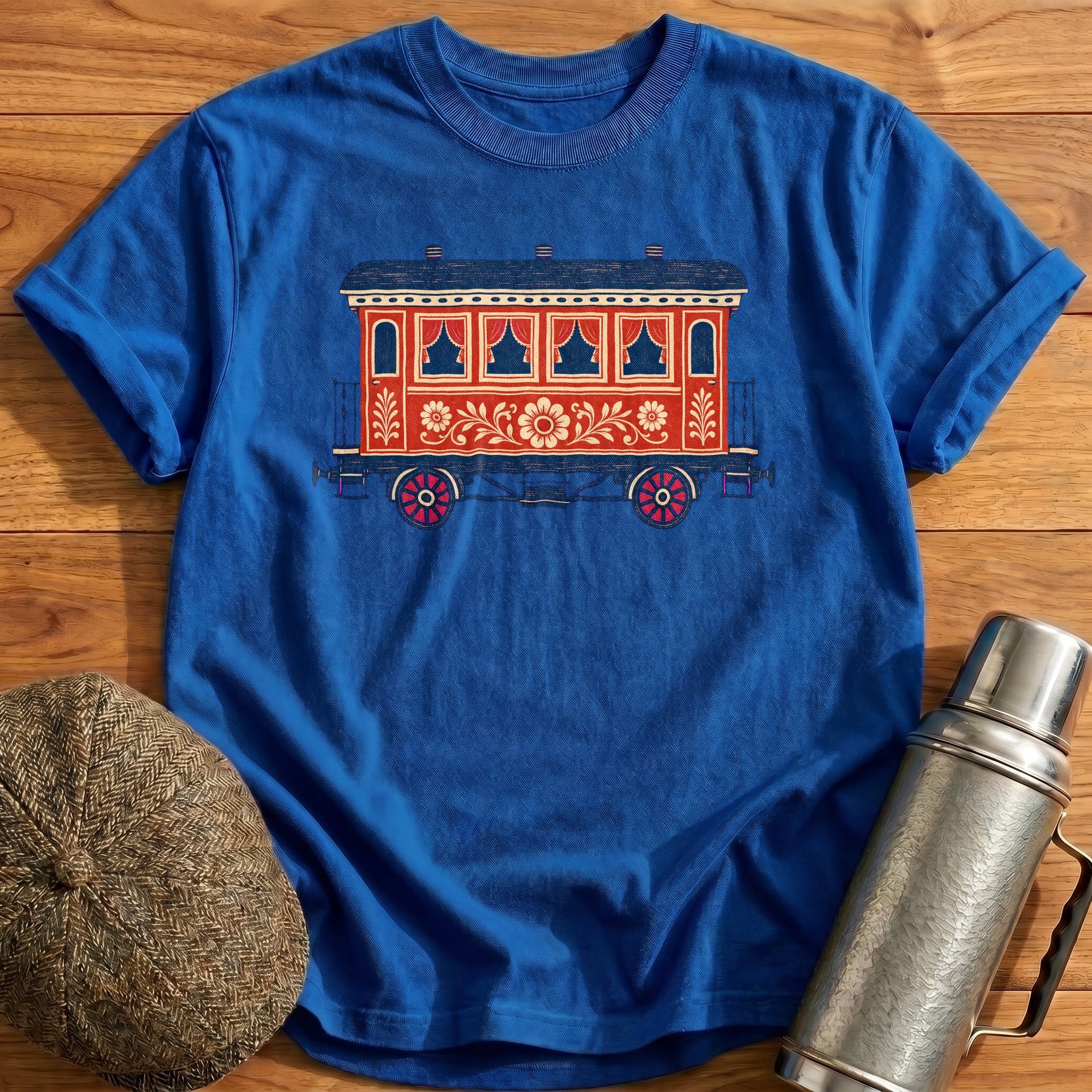 Railway Carriage T-Shirt - Royal