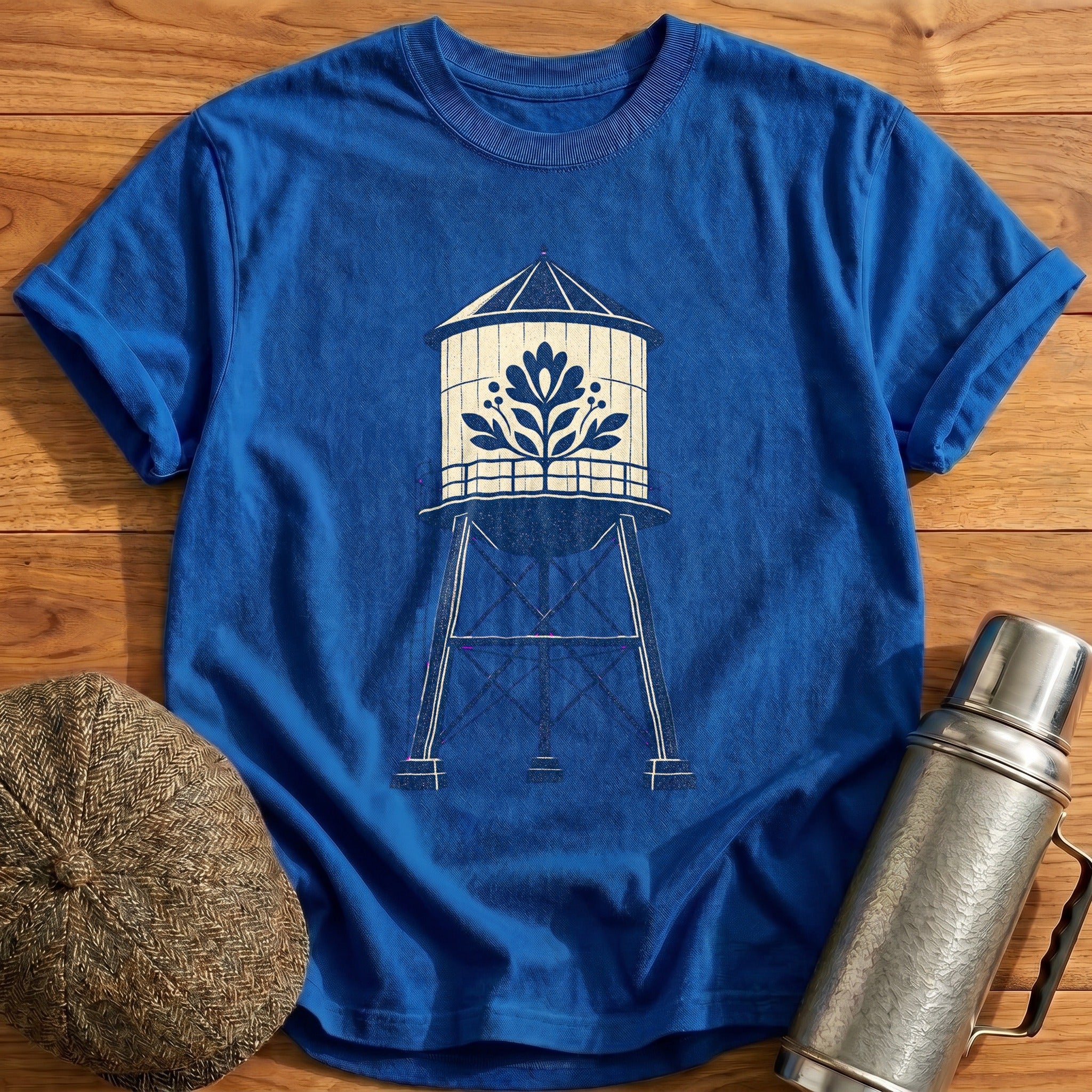 Water Tower T-Shirt - Royal