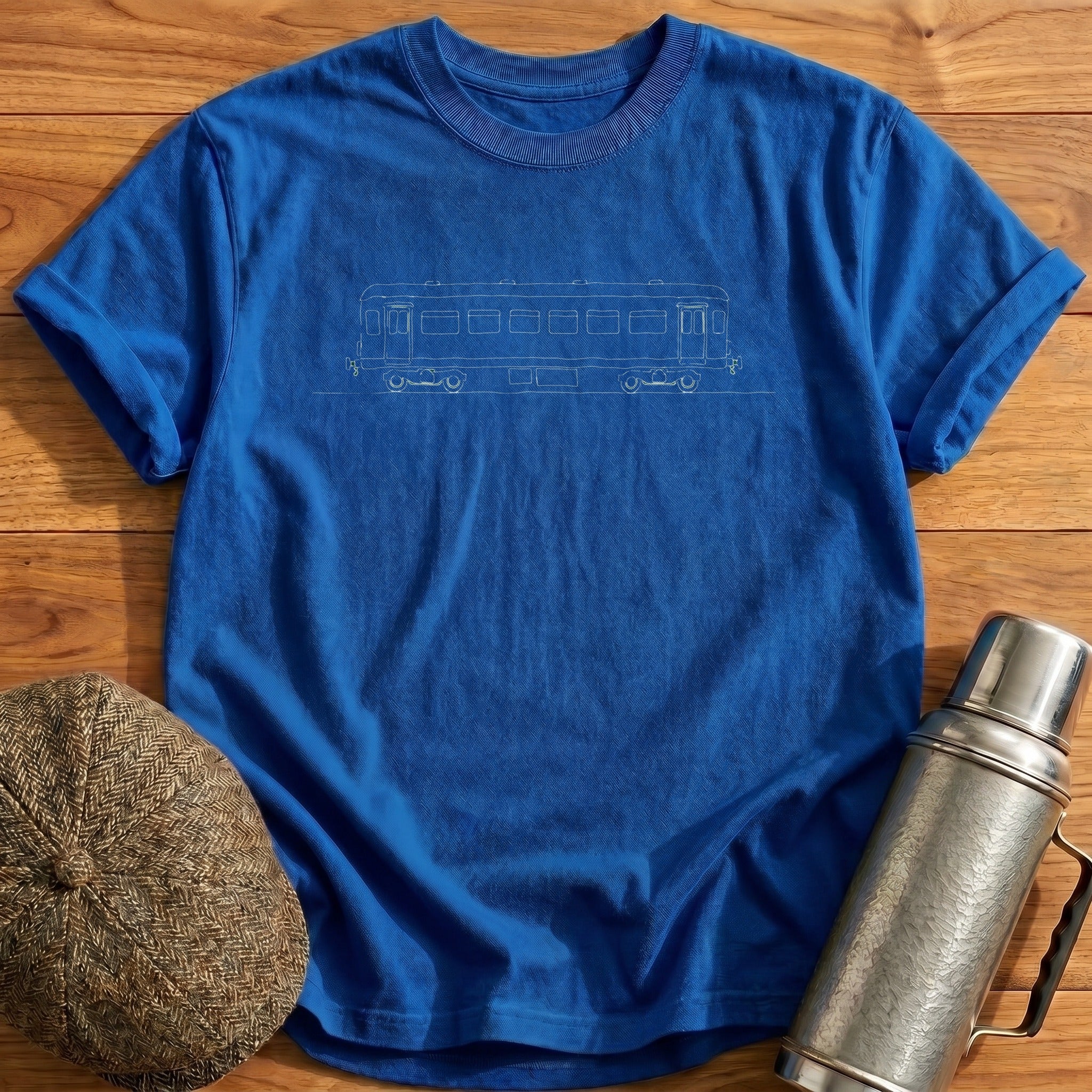 Railway Carriage II T-Shirt - Royal