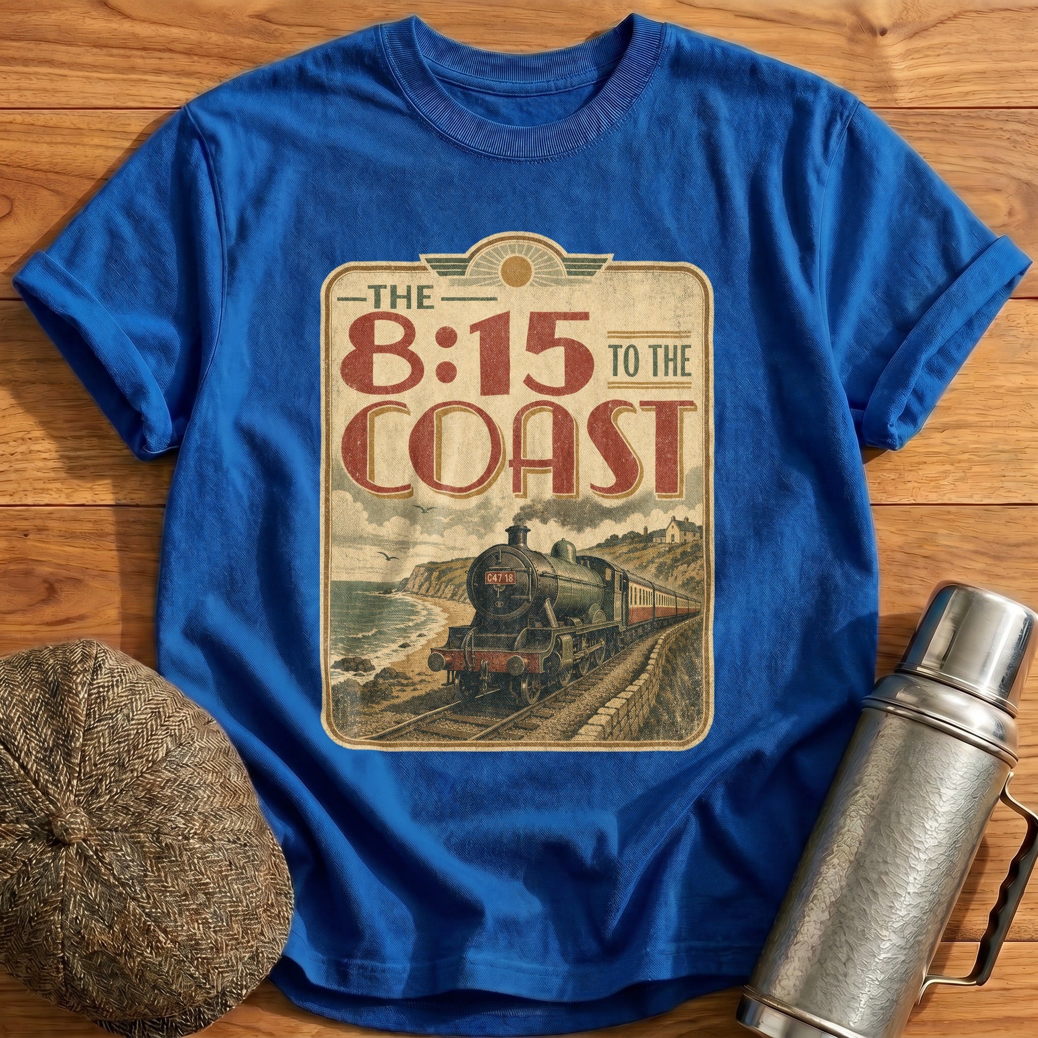 The 815 to the Coast T-Shirt - Royal