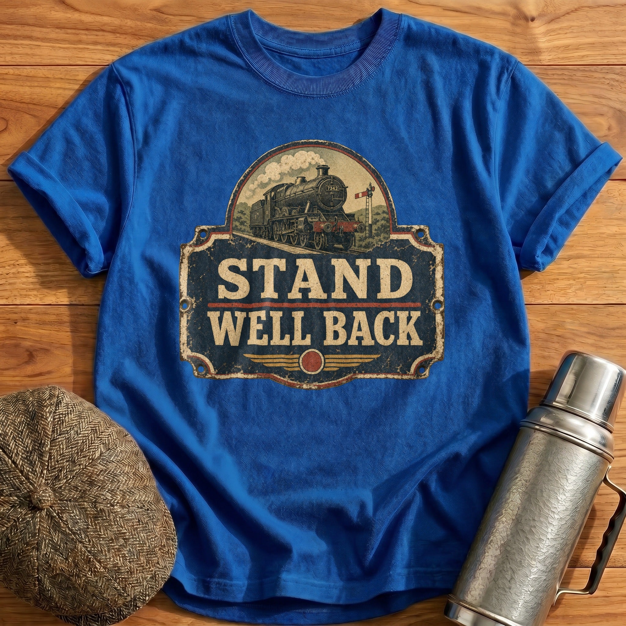 Stand Well Back T-Shirt - Royal