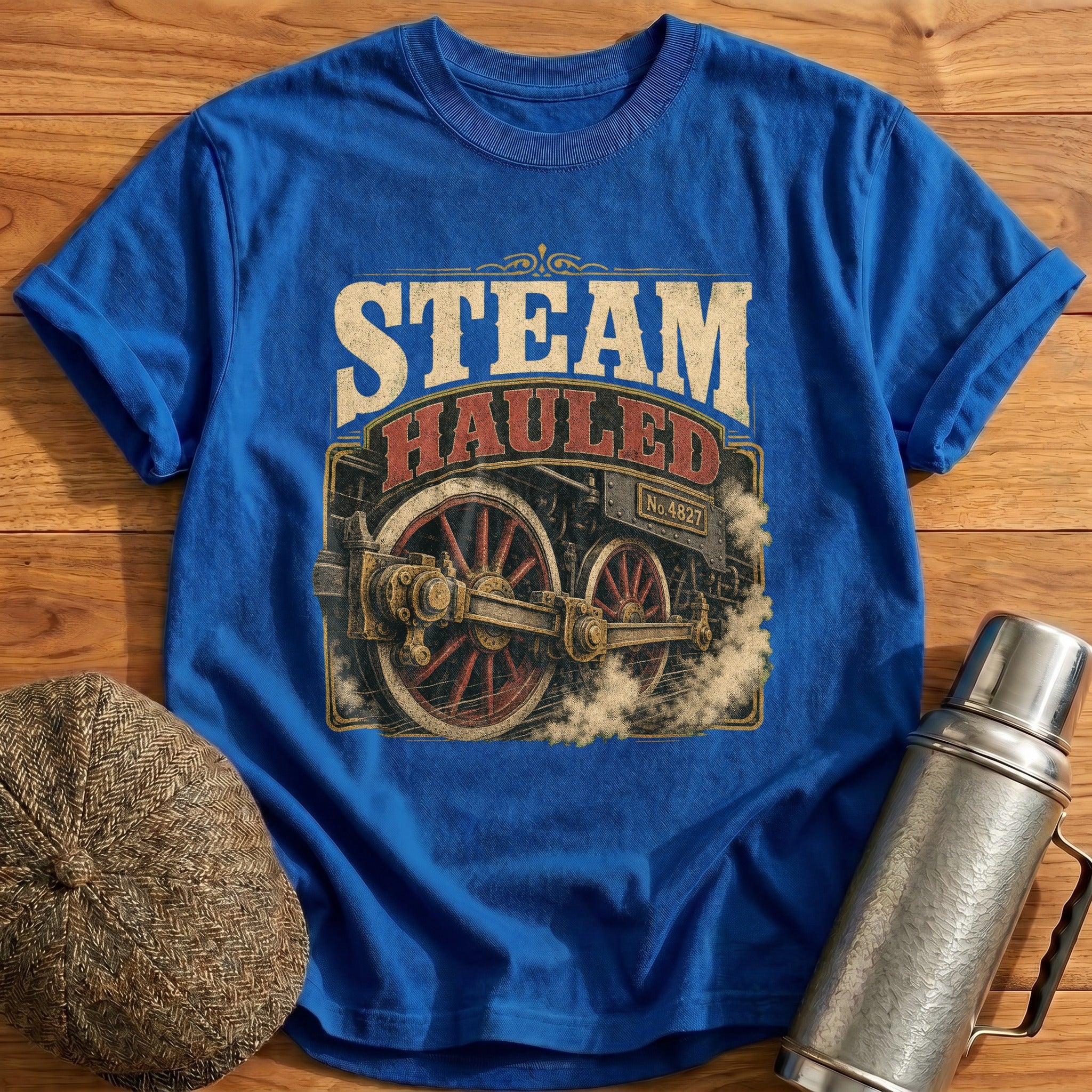 Steam Hauled T-Shirt - Royal