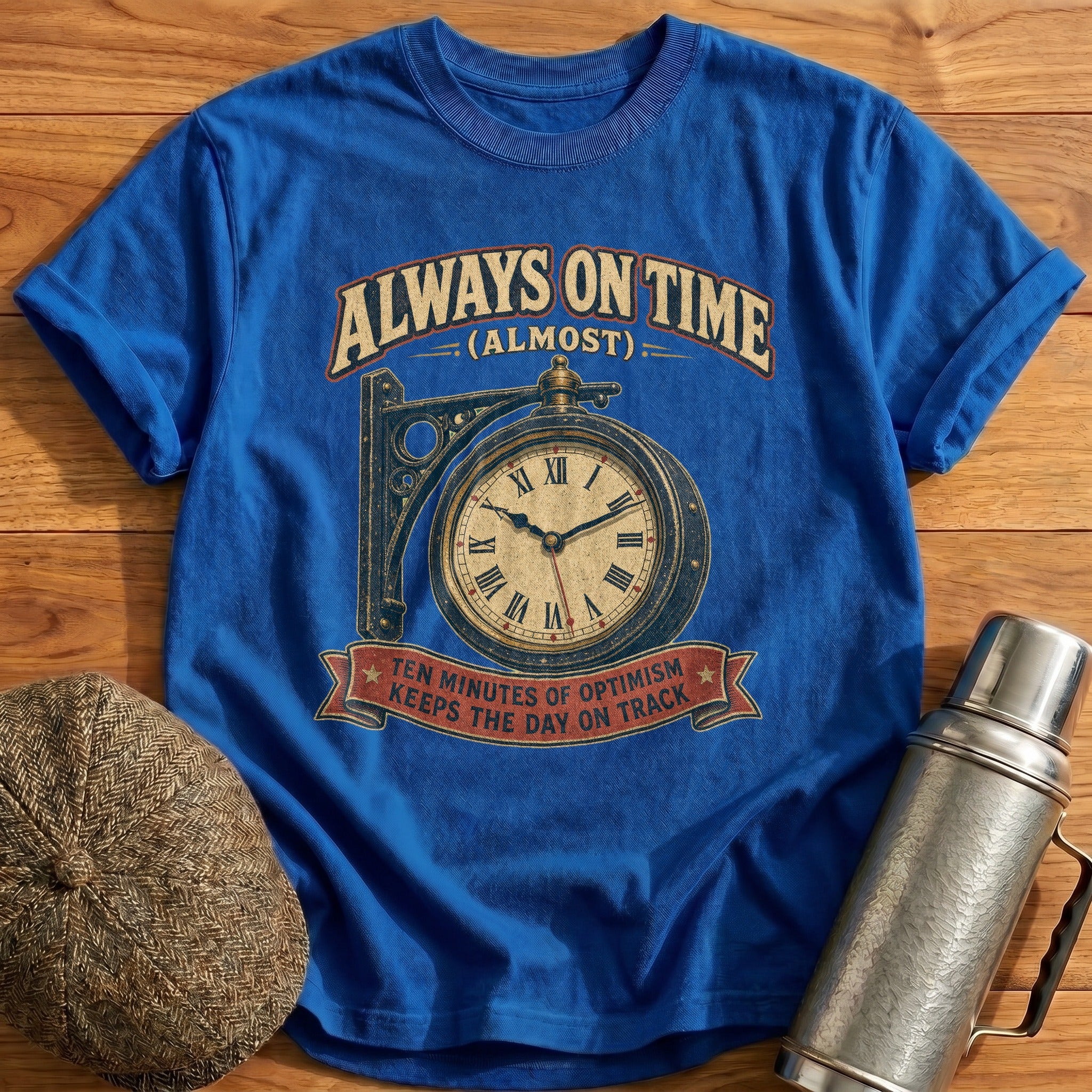 Always on Time T-Shirt - Royal