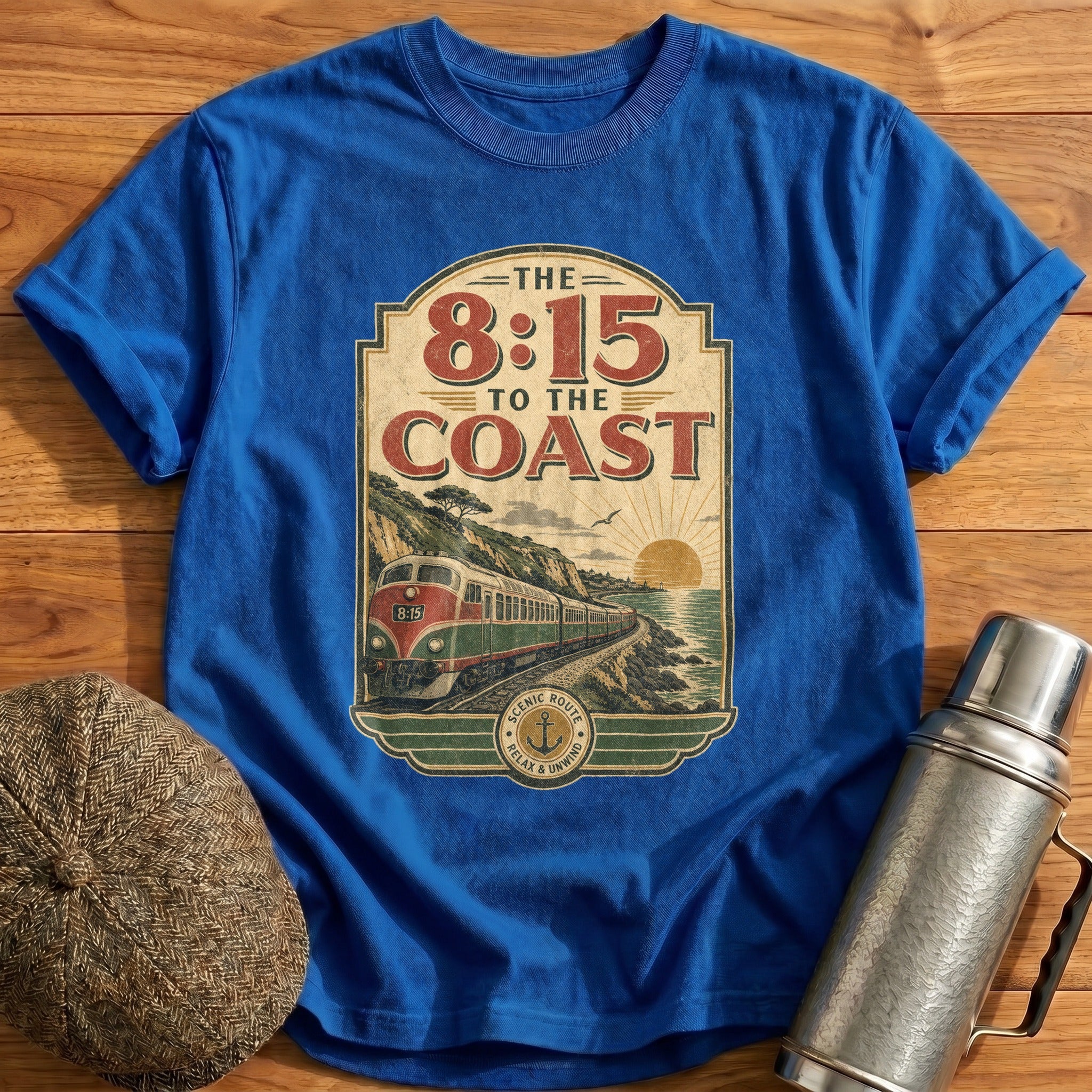 The 815 to the Coast II T-Shirt - Royal