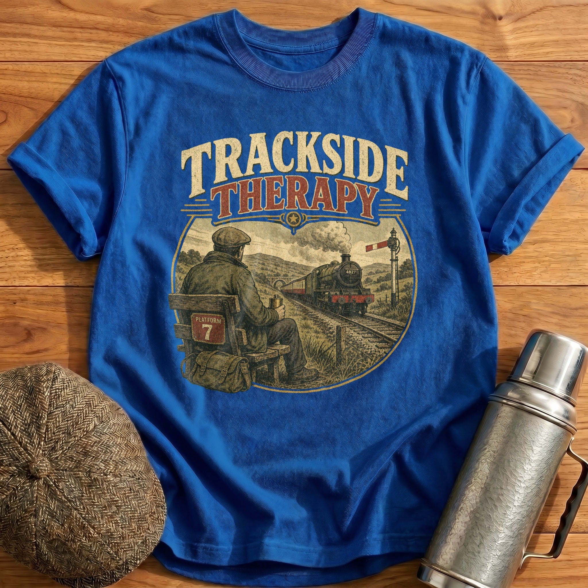 Trackside Therapy II T-Shirt - Royal