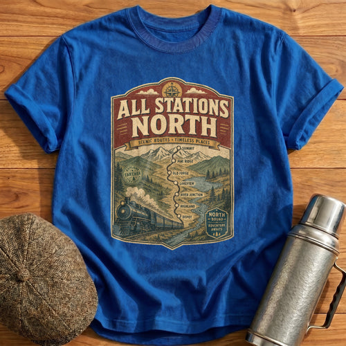 All Stations North II T-Shirt - Royal