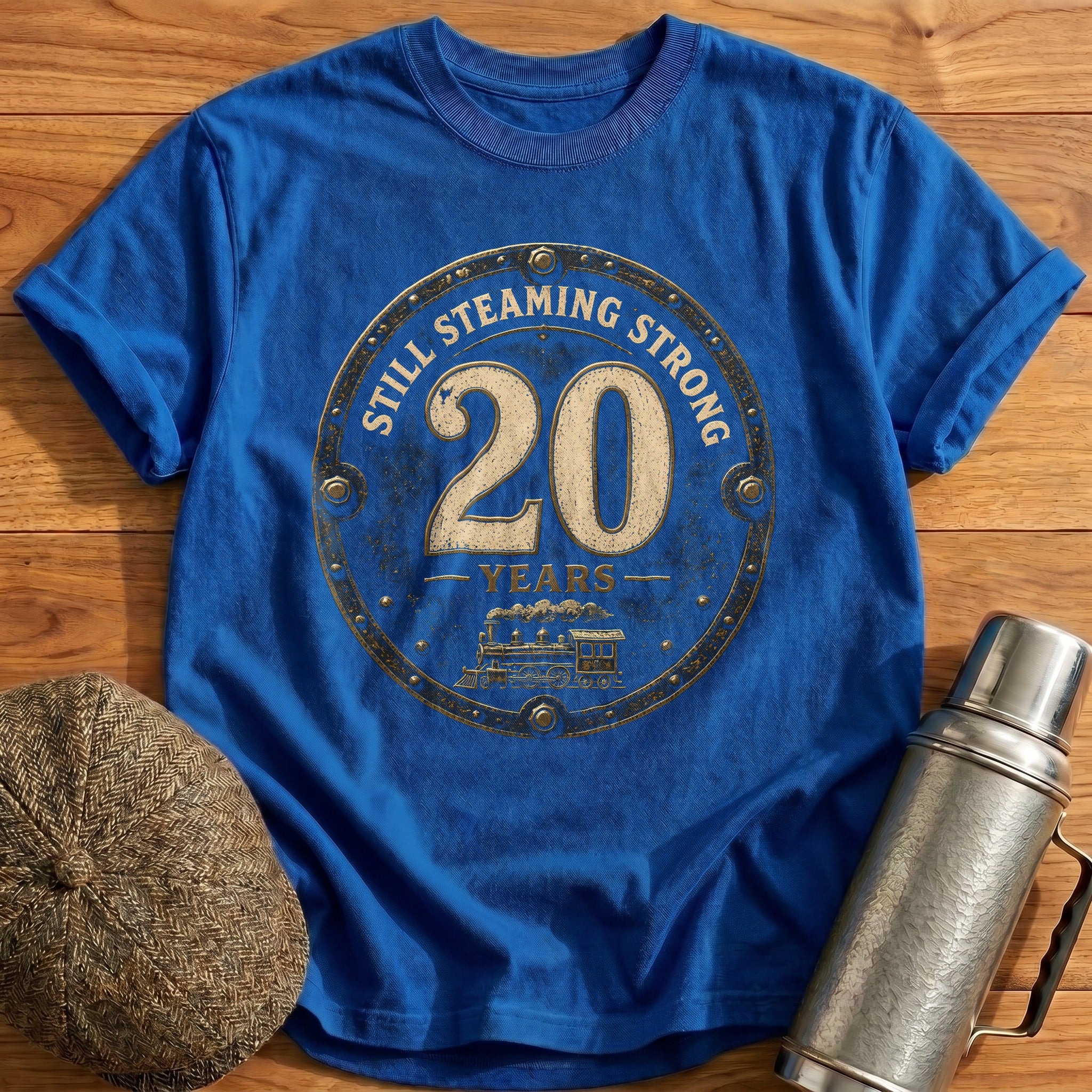 20 Still Steaming T-Shirt - Royal