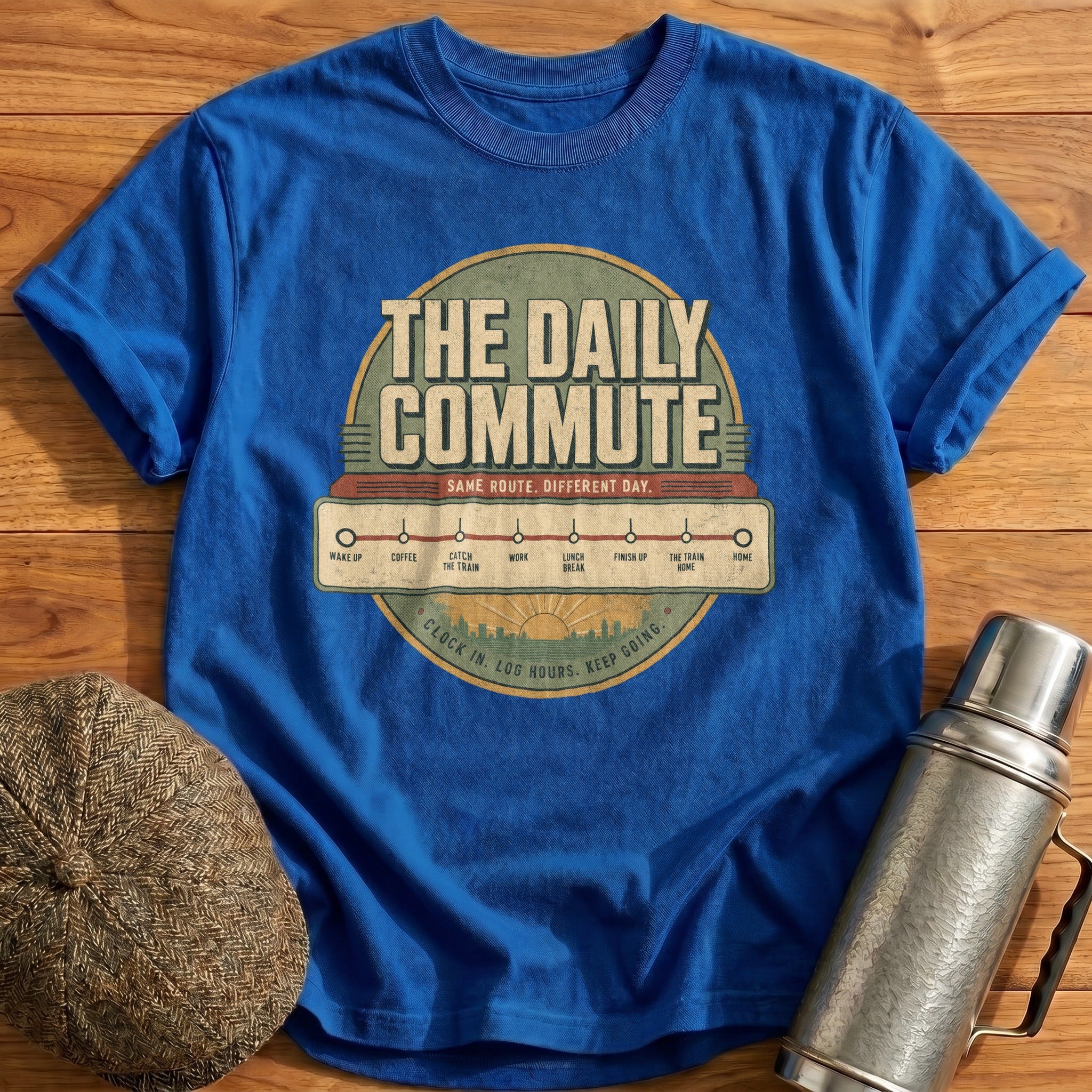The Daily Commute T-Shirt - Royal