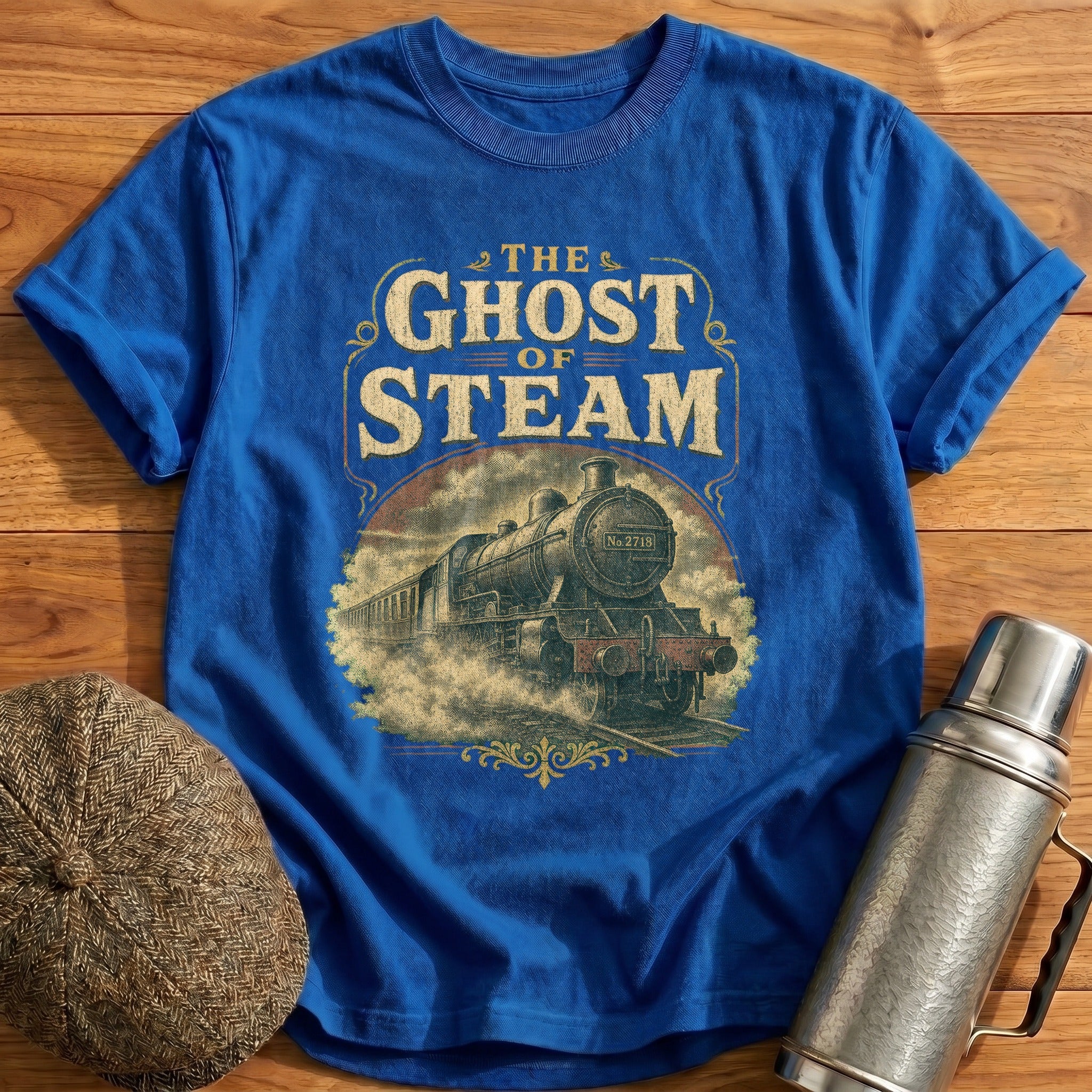 The Ghost of Steam T-Shirt - Royal
