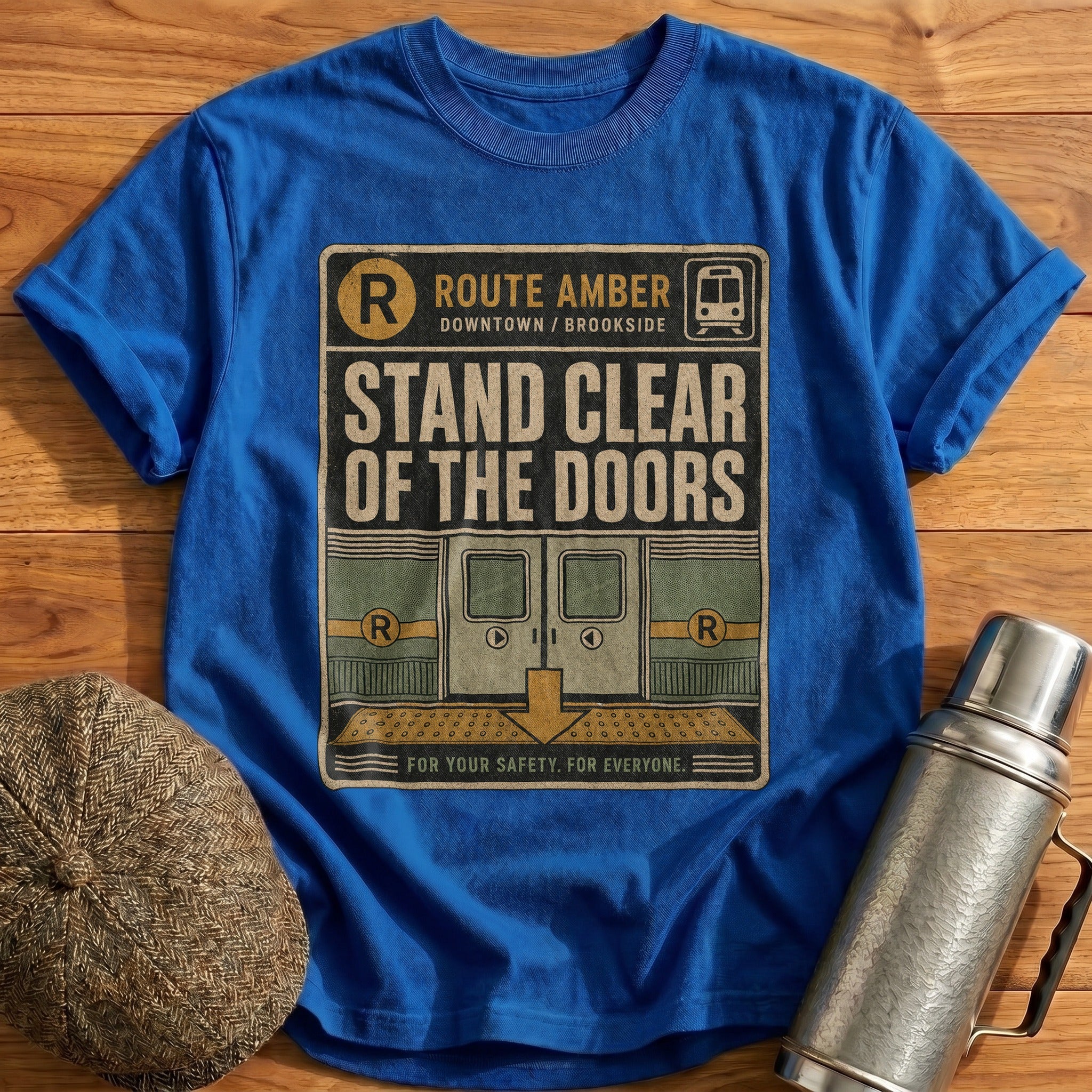 Stand Clear of the Doors T-Shirt - Royal