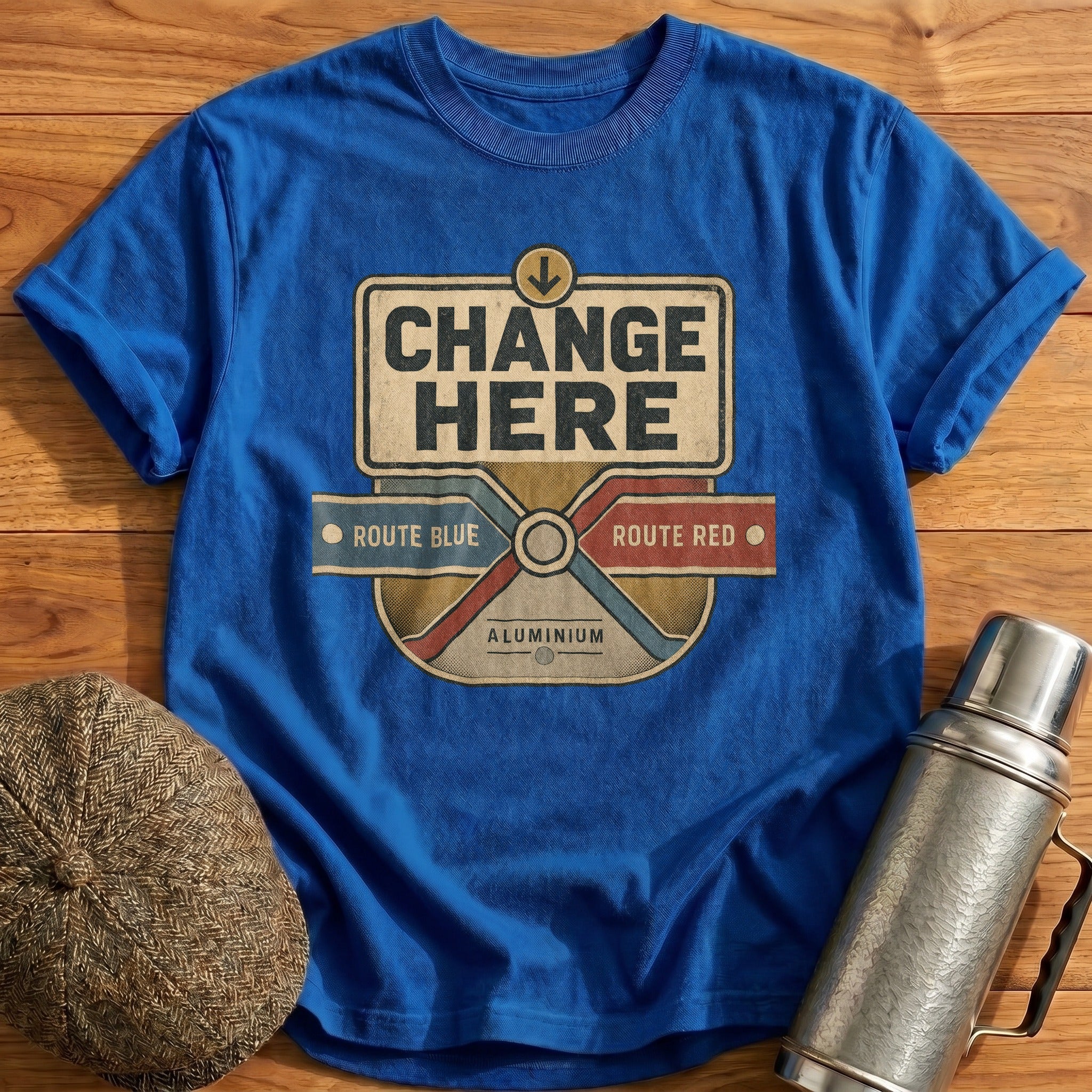 Change Here T-Shirt - Royal