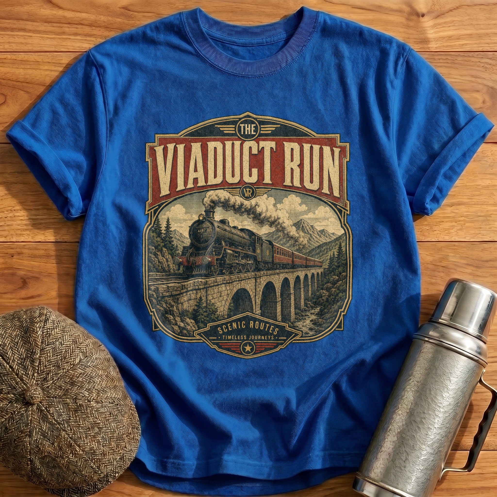 The Viaduct Run T-Shirt - Royal
