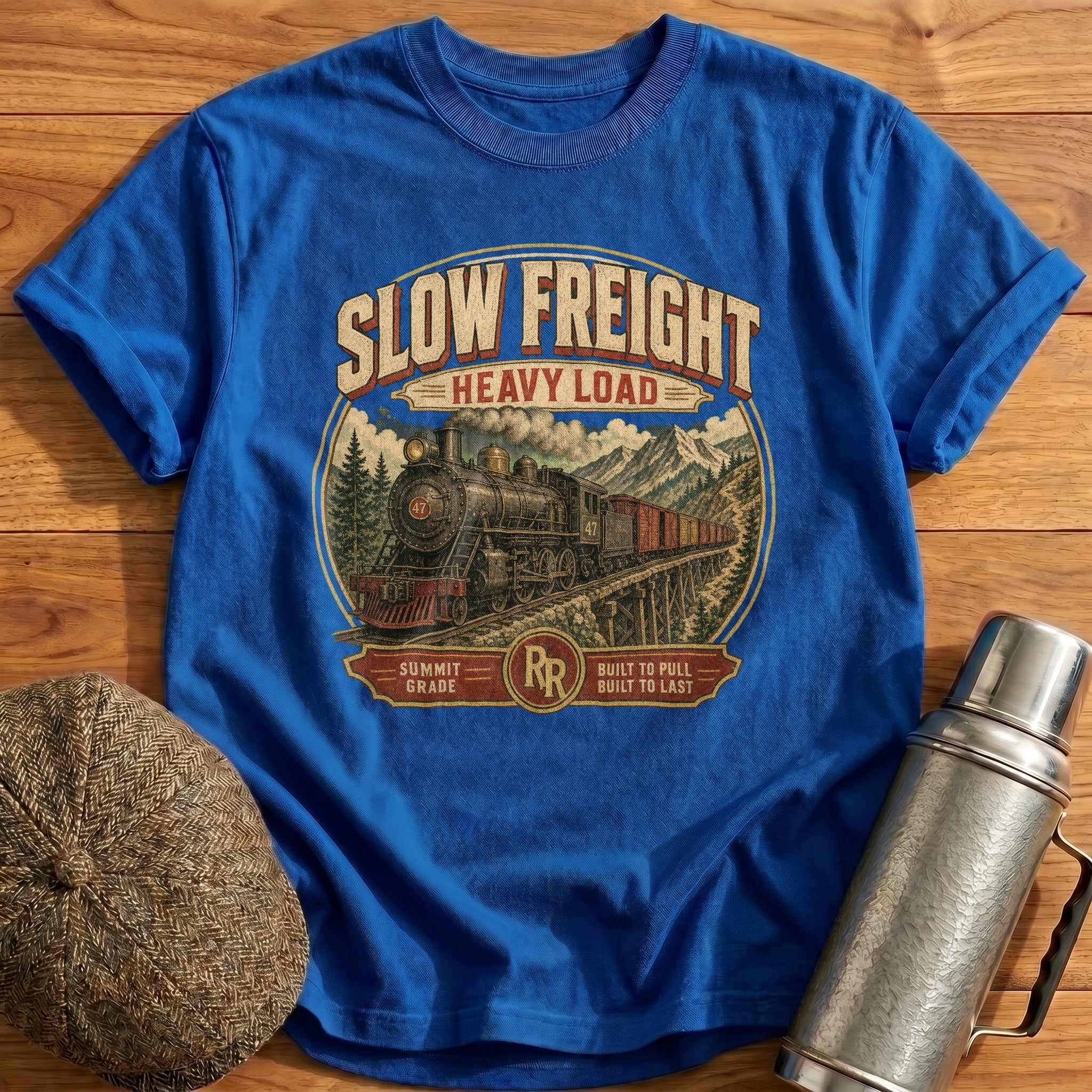 Slow Freight T-Shirt - Royal