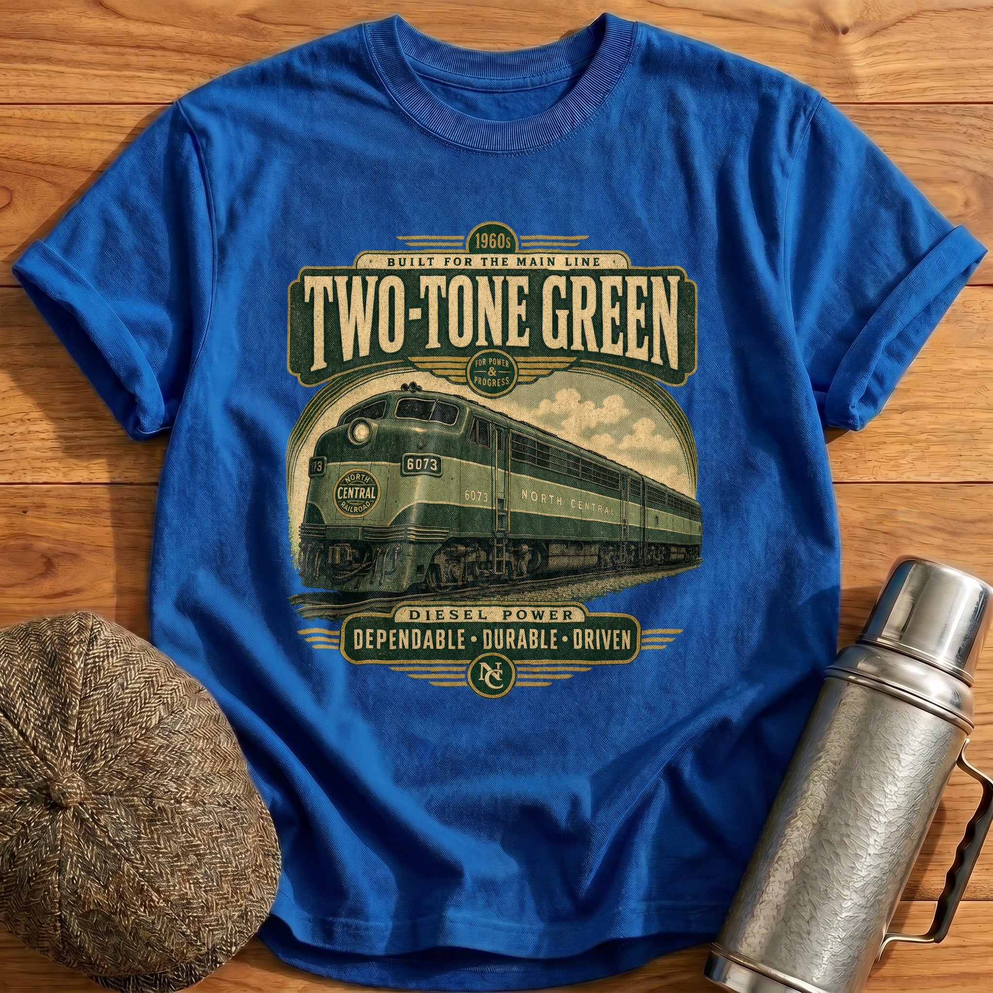 Two-tone Green T-Shirt - Royal