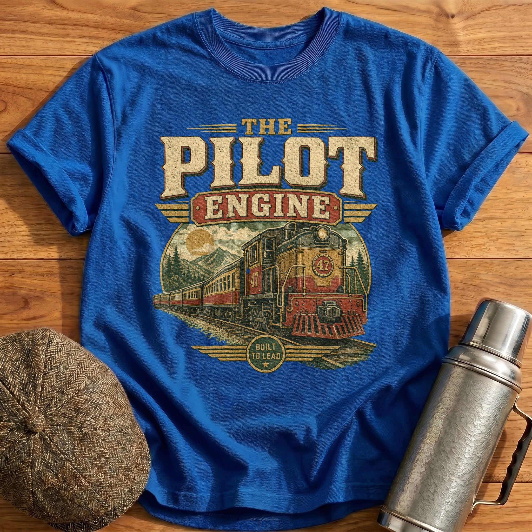 The Pilot Engine T-Shirt - Royal