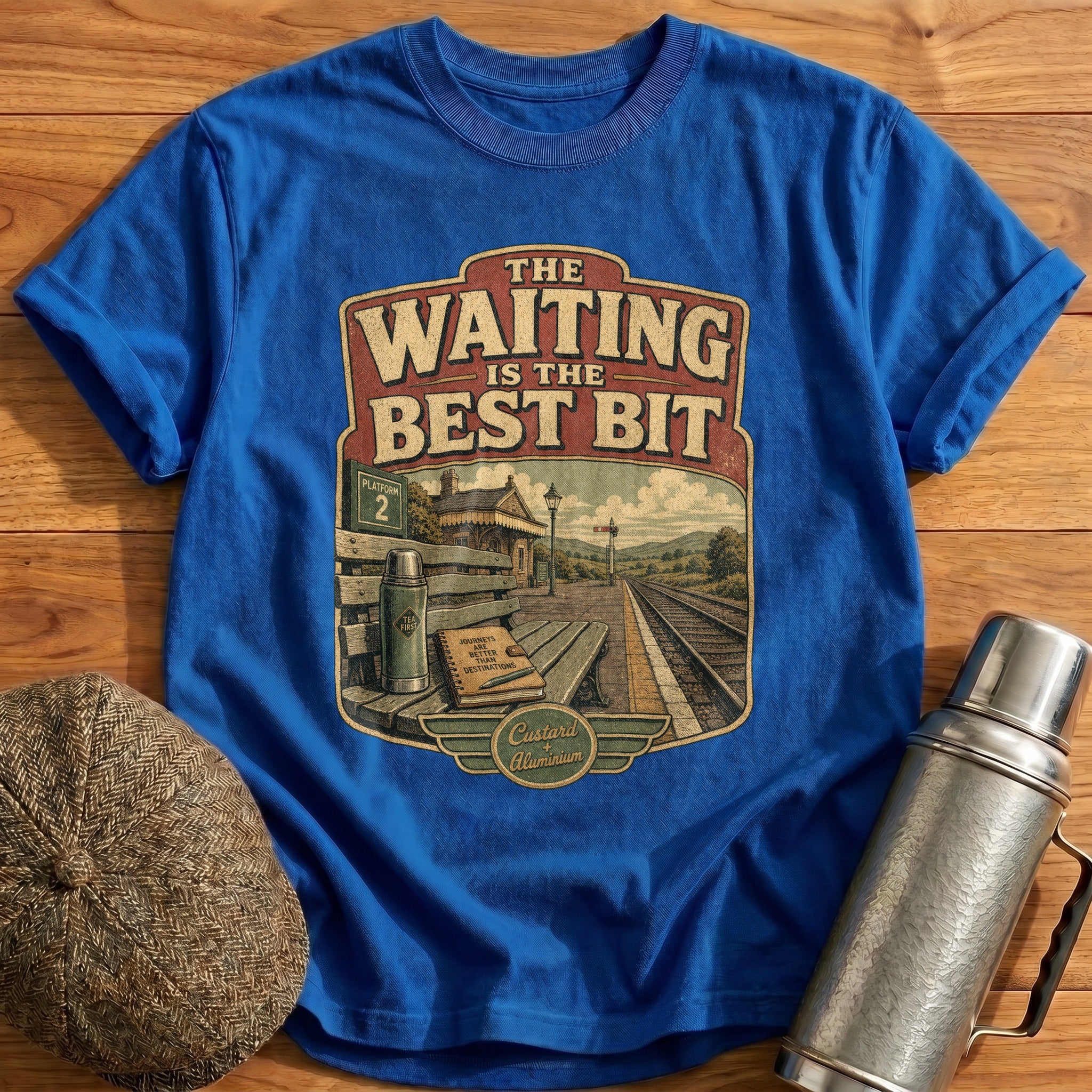 The Waiting is the Best Bit T-Shirt - Royal