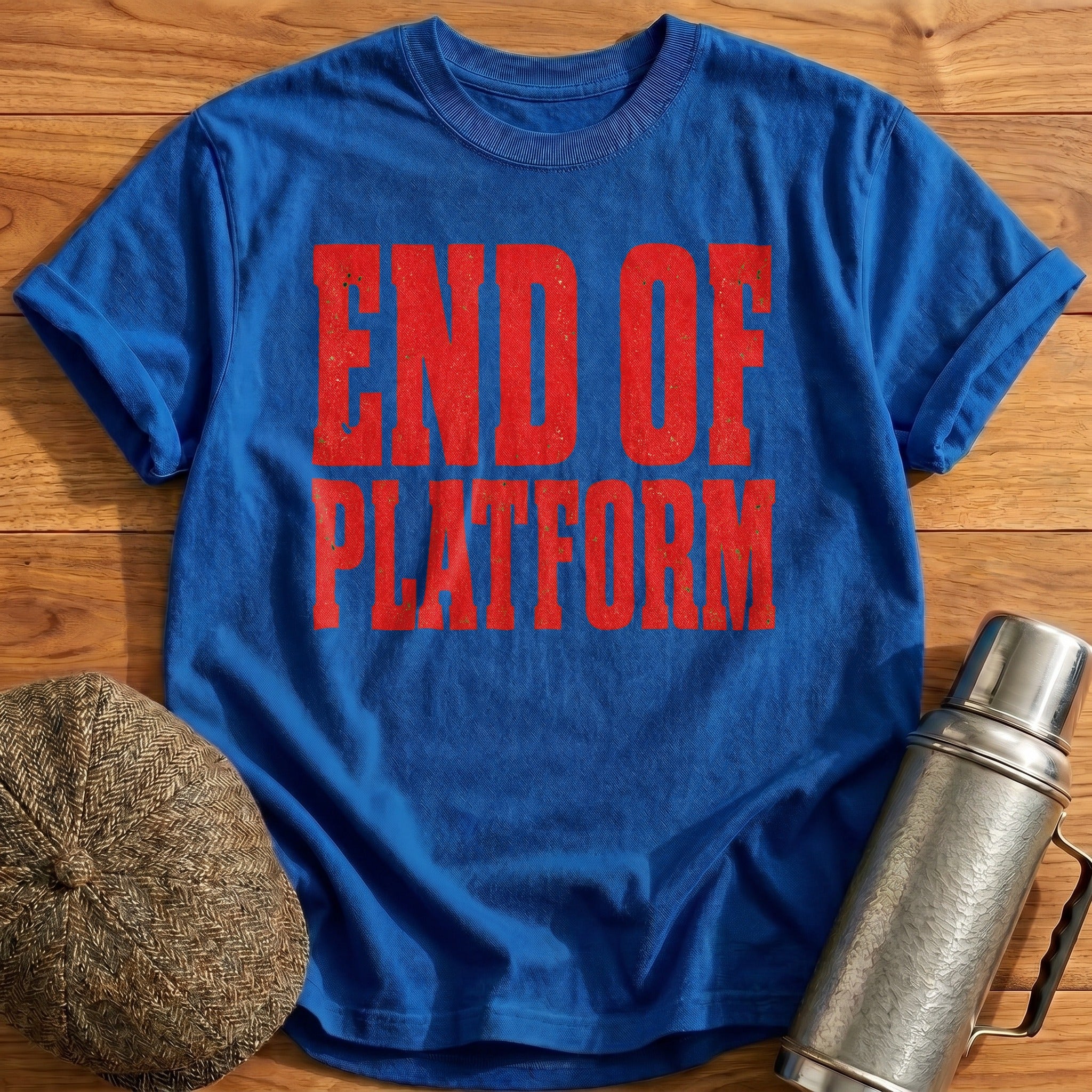 End of Platform T-Shirt - Royal