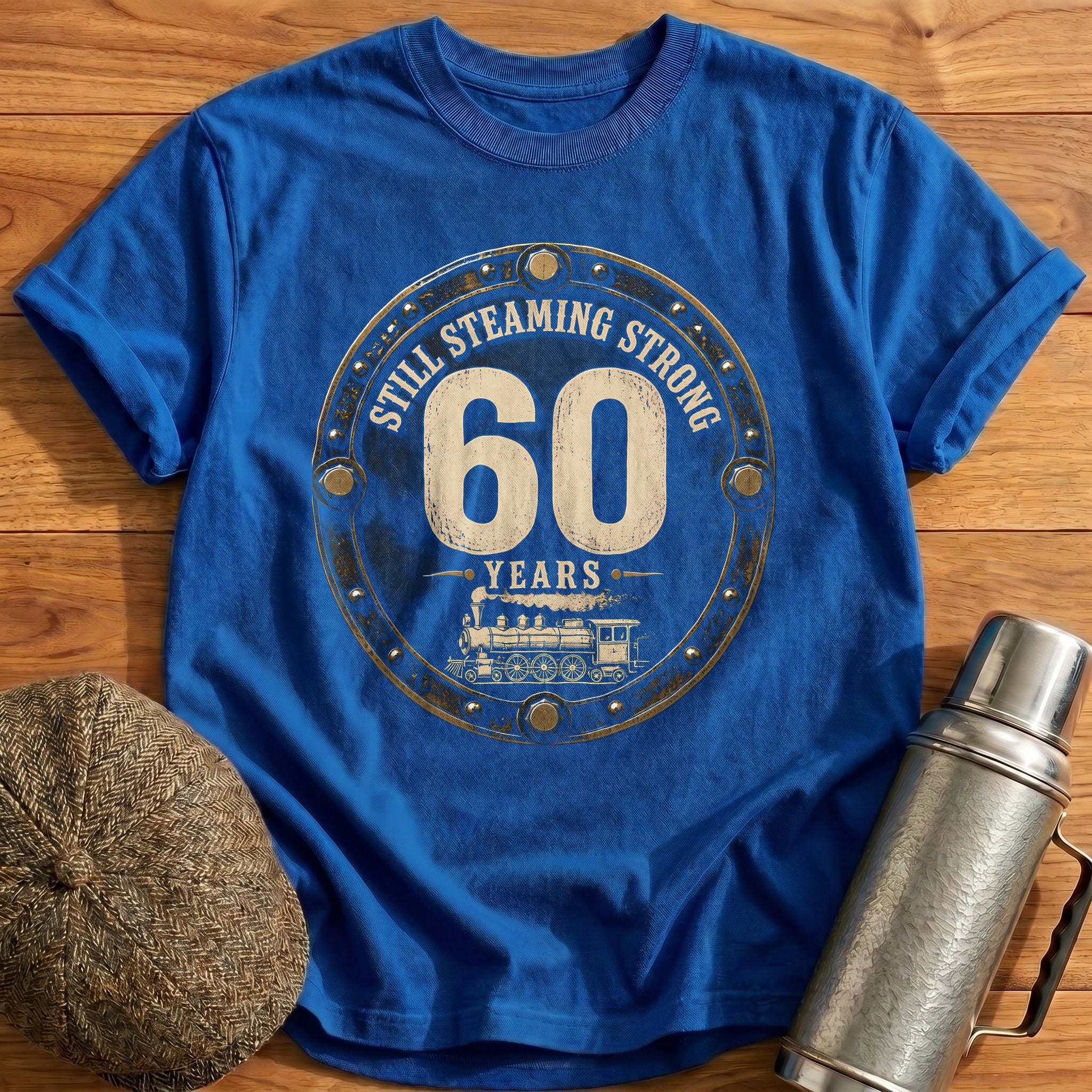 60 Still Steaming T-Shirt - Royal