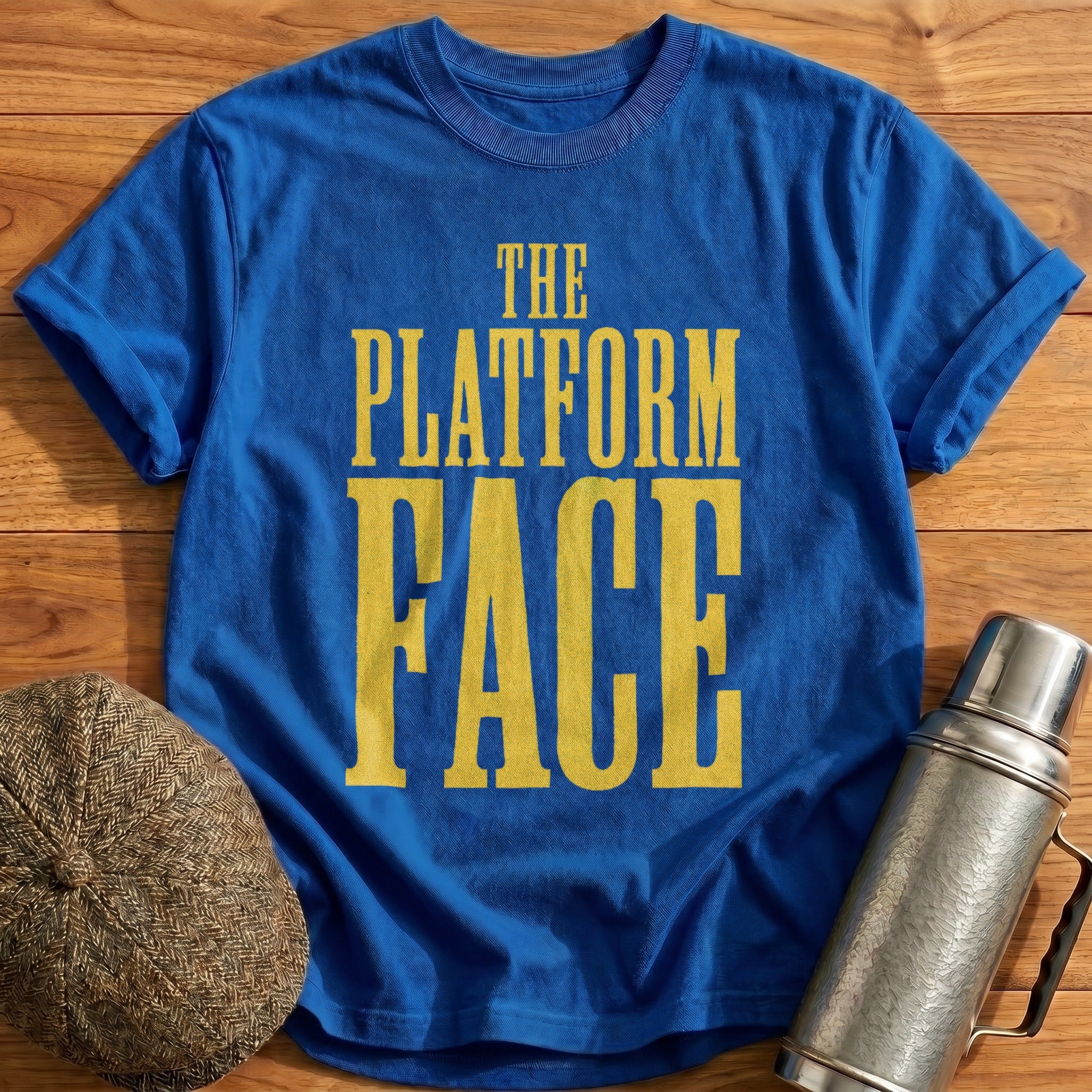 The Platform Face T-Shirt - Royal