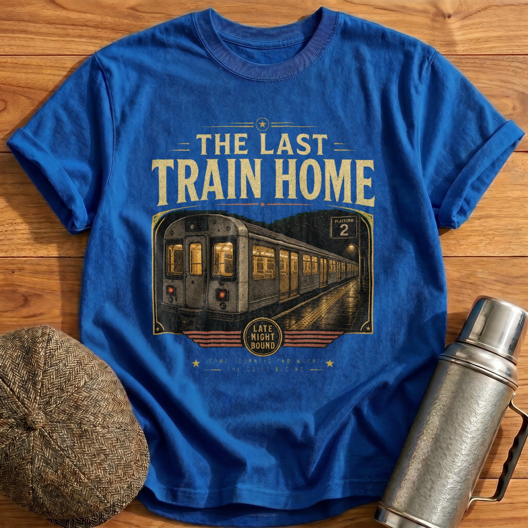 The Last Train Home T-Shirt - Royal