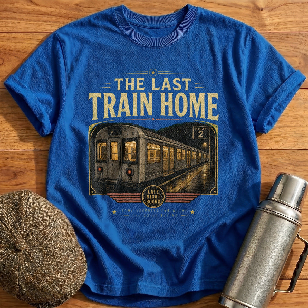 The Last Train Home Kids T-Shirt - Royal