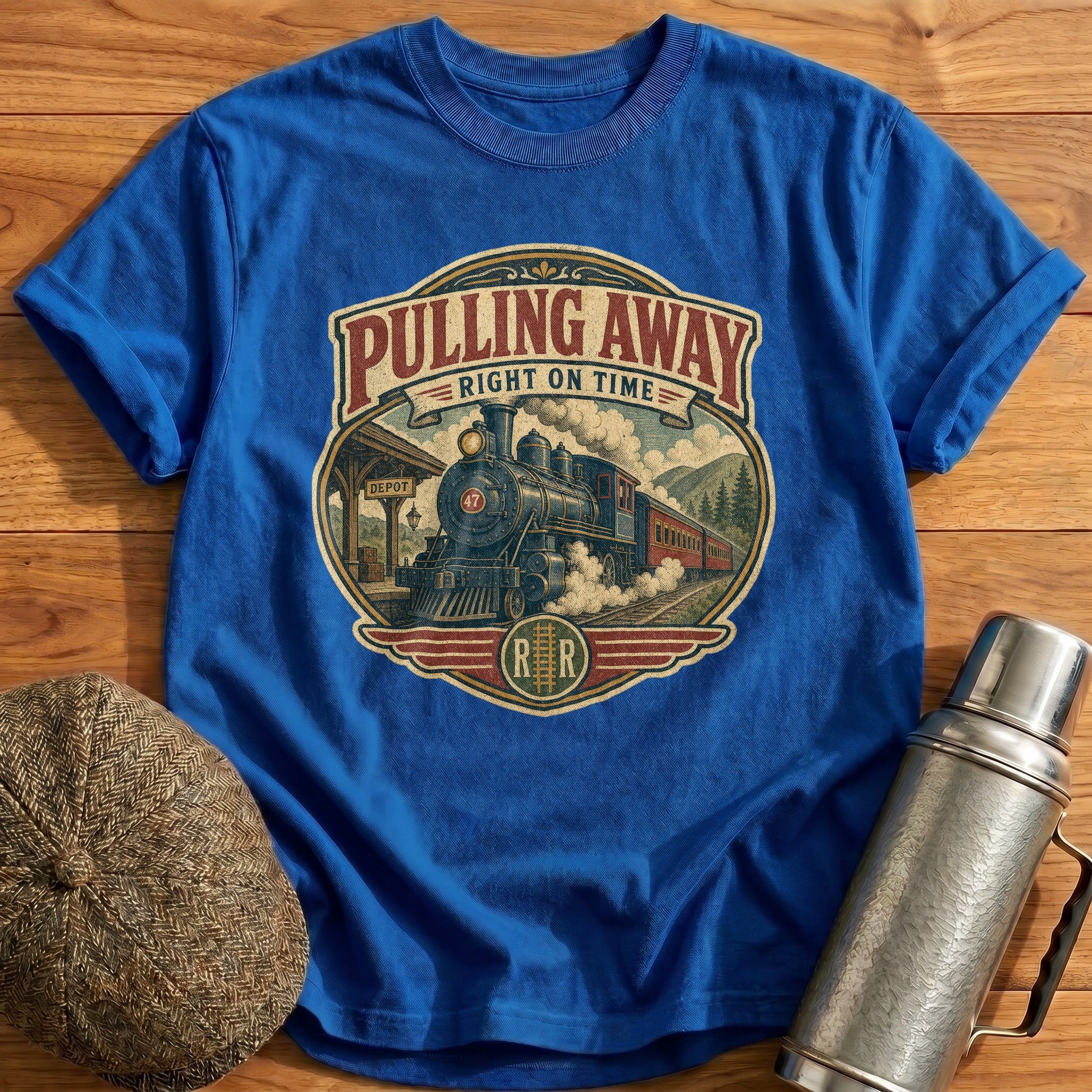 Pulling Away T-Shirt - Royal