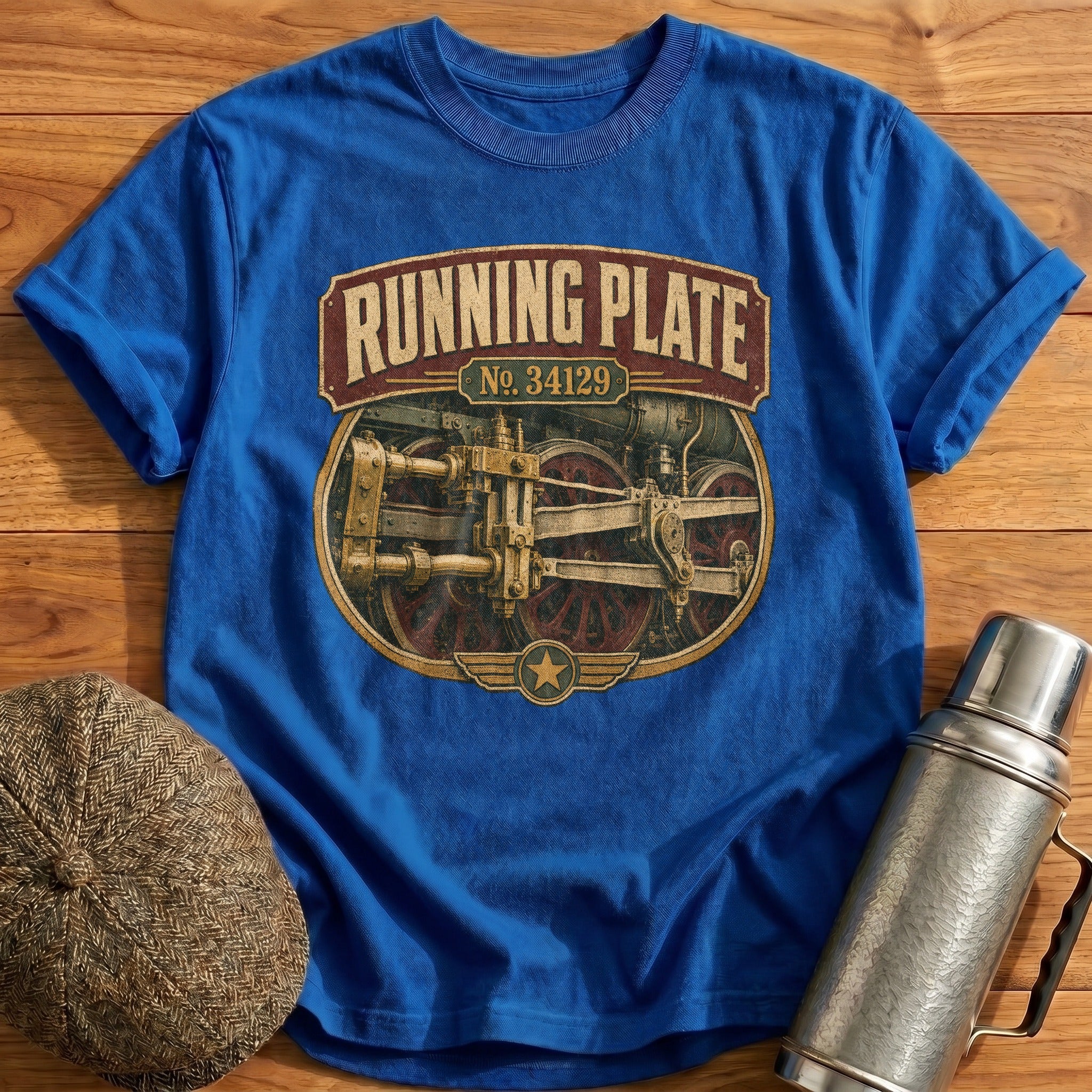 Running Plate T-Shirt - Royal