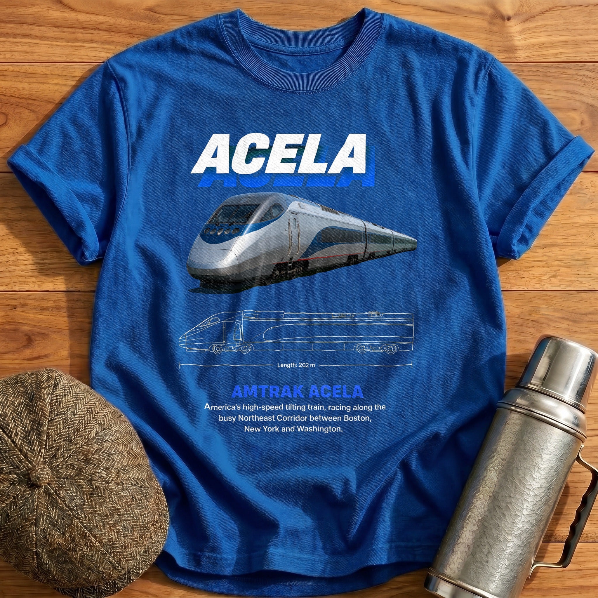 Acela 60 T-Shirt - Royal