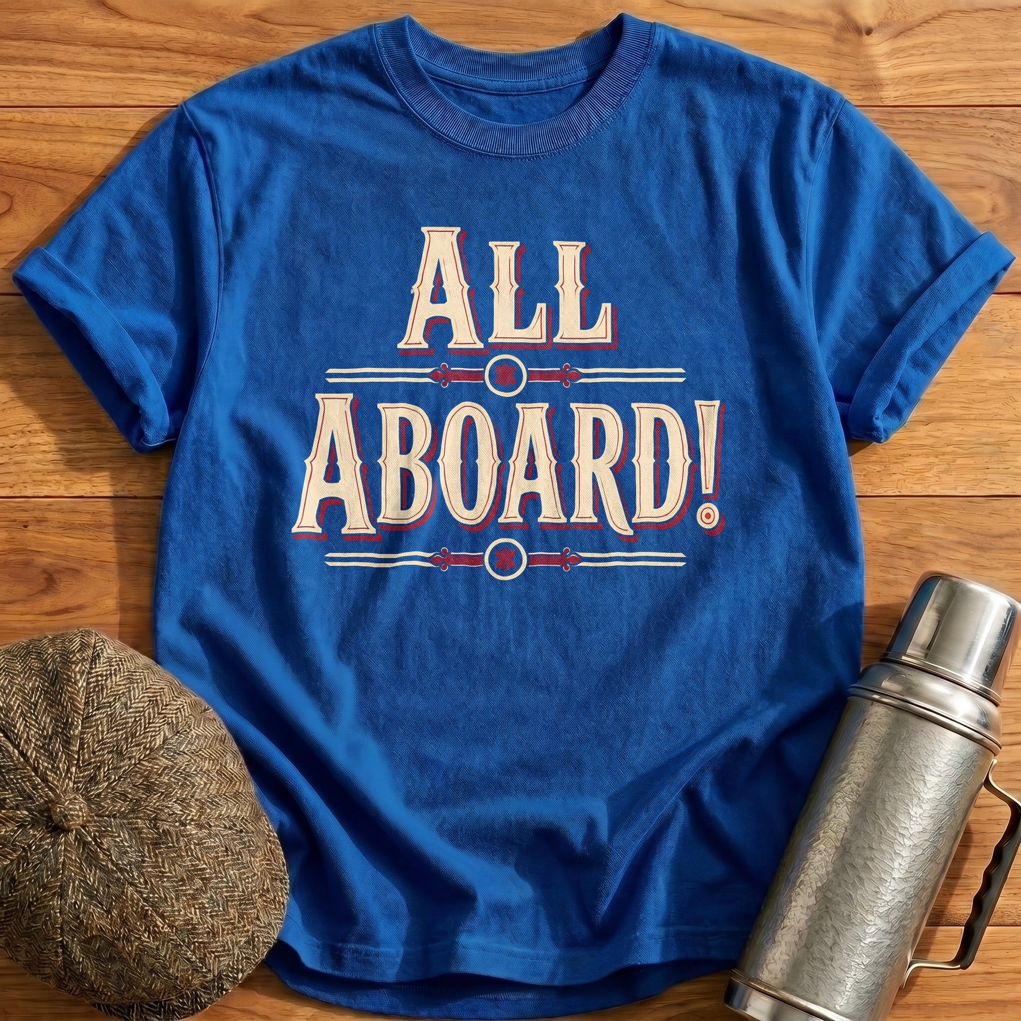 All Aboard Train Vintage - Royal