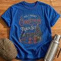All I Want For Christmas Is A Train Set 58 T-Shirt - Royal